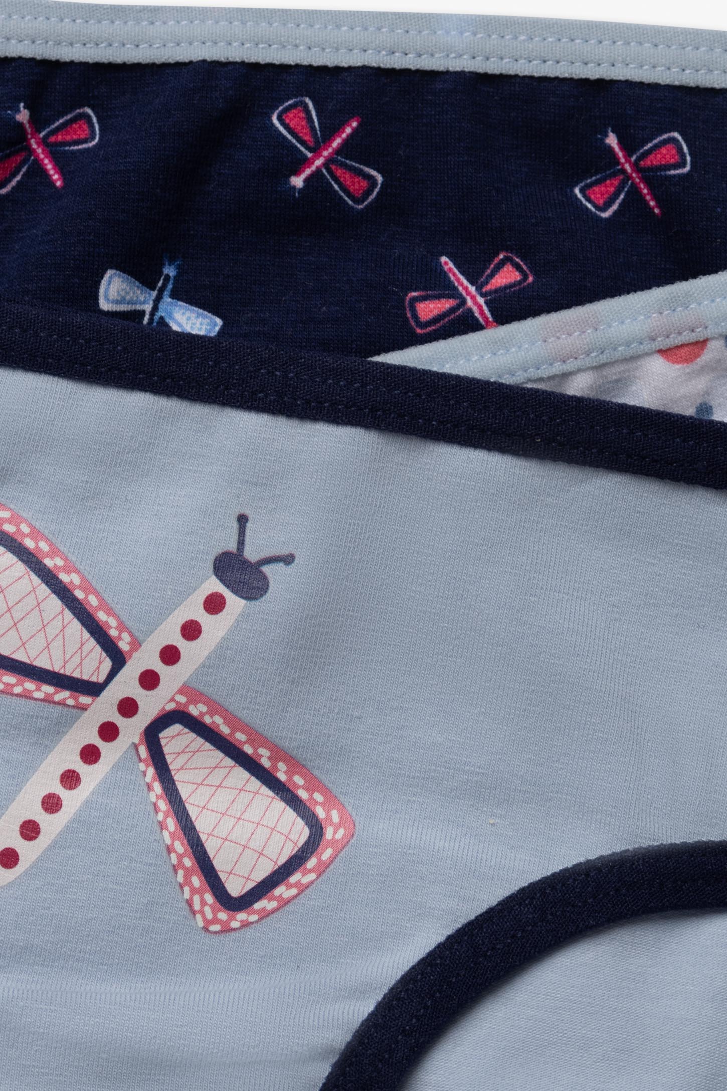Lot de 3 culottes coton - Enfant fille && MARIN/BLEU