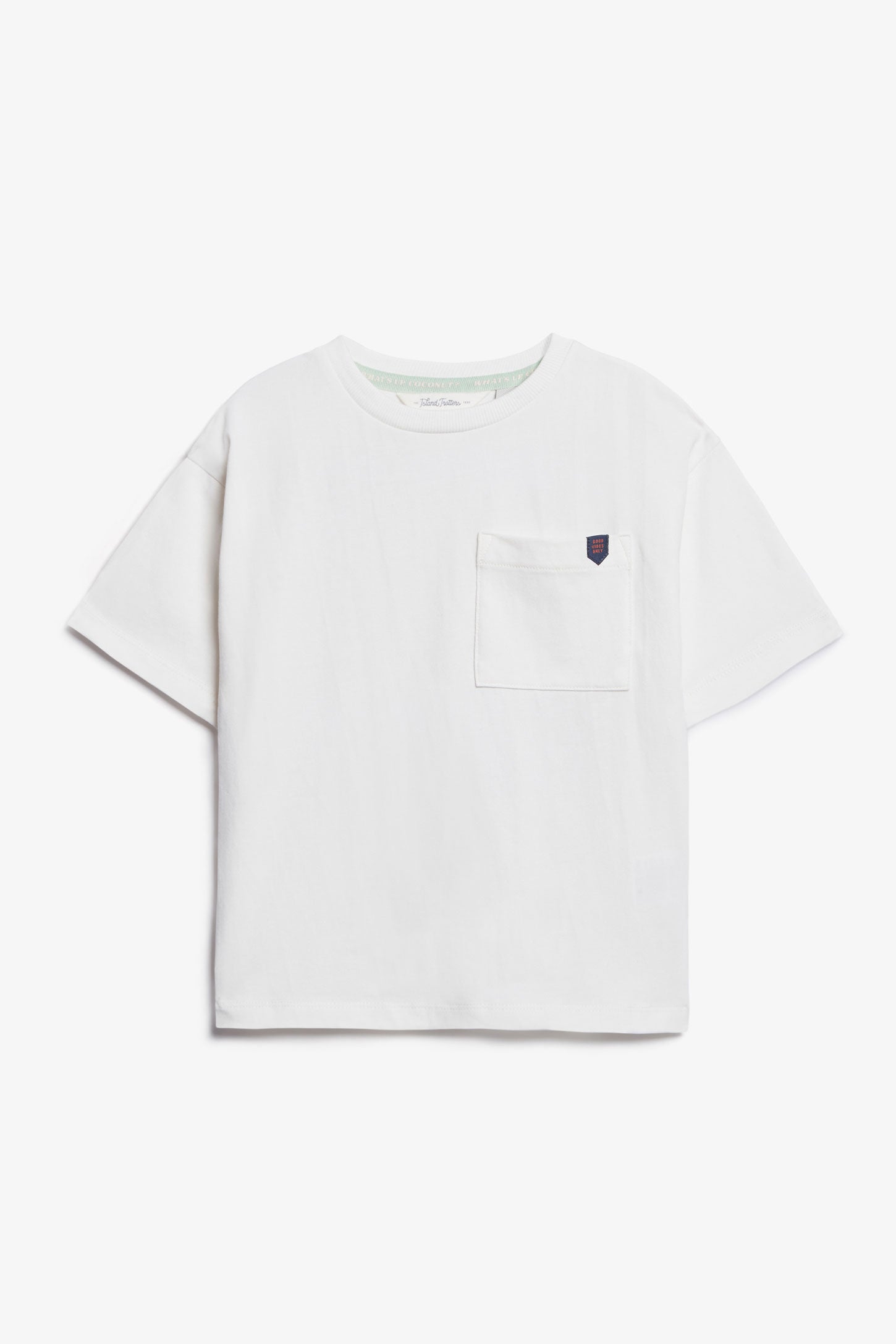 T-shirt à poche en coton - Enfant garçon && BLANC