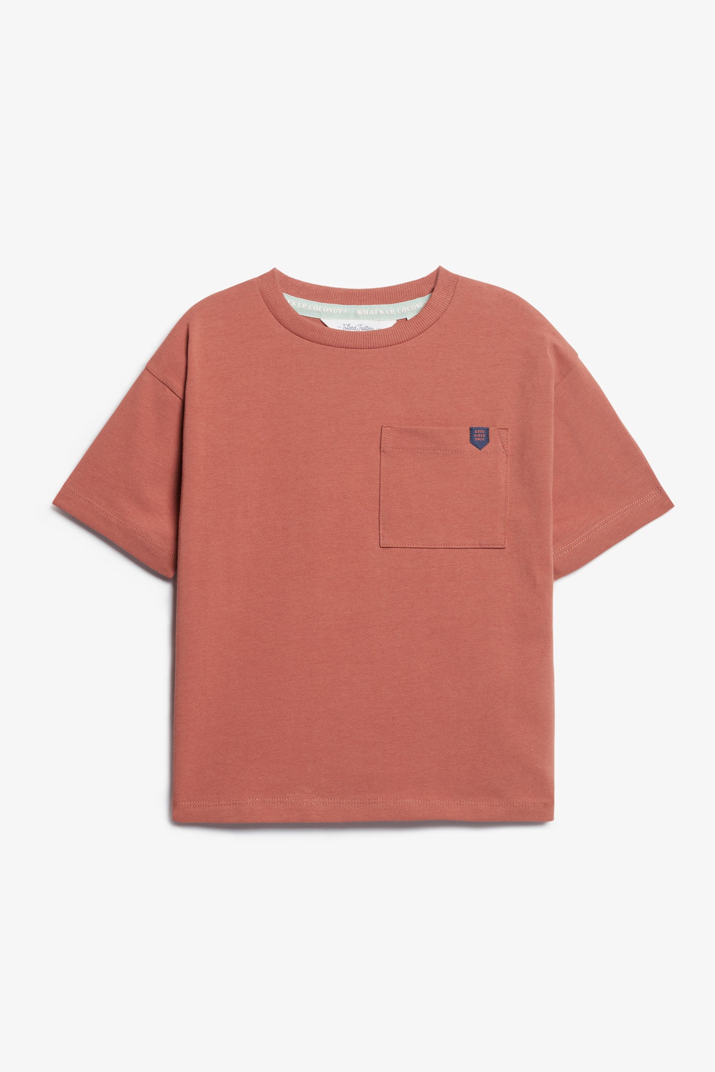 T-shirt à poche en coton - Enfant garçon && ROSE FONCE