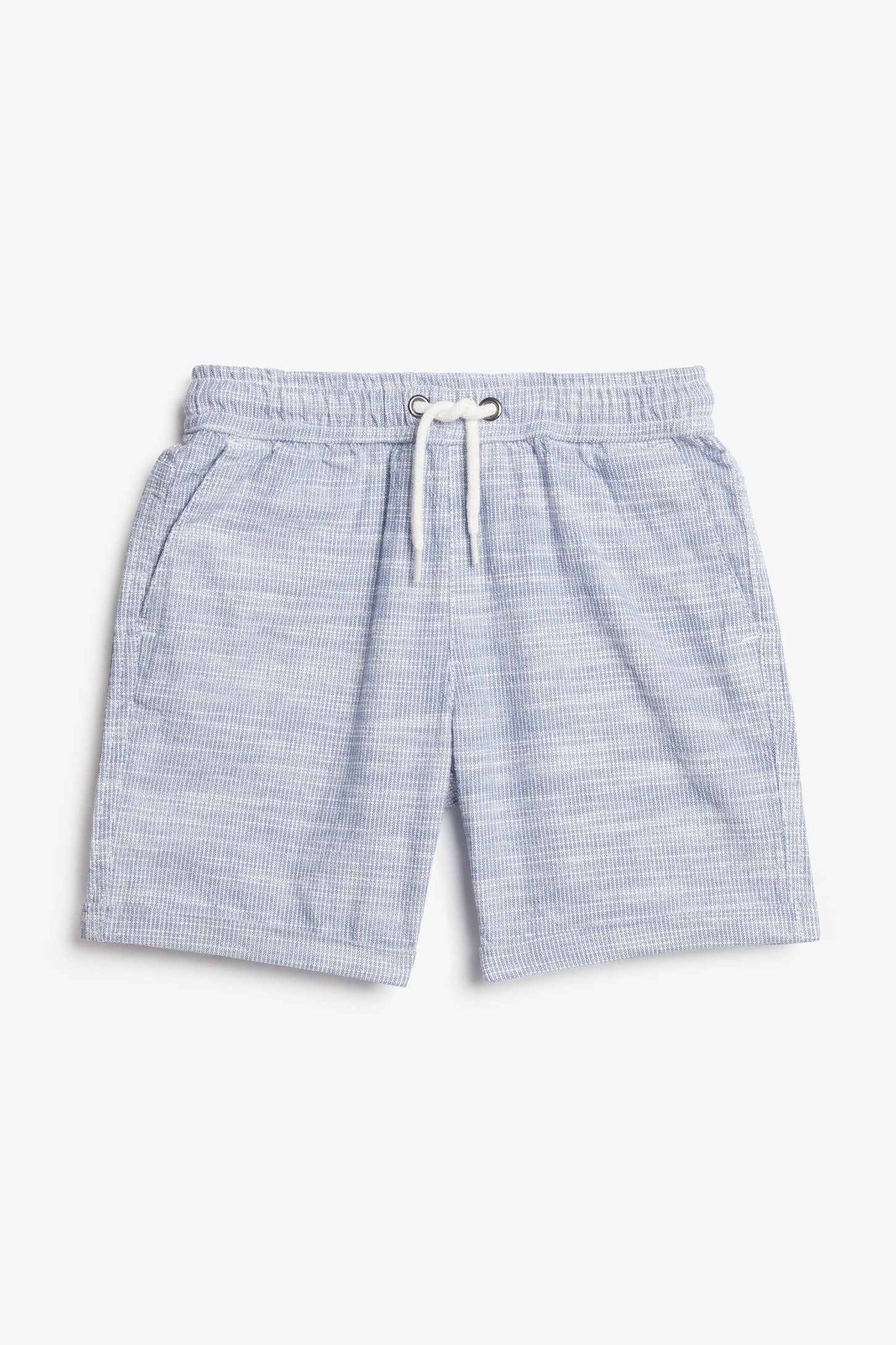 Short taille élastique en coton - Enfant garçon && BLEU