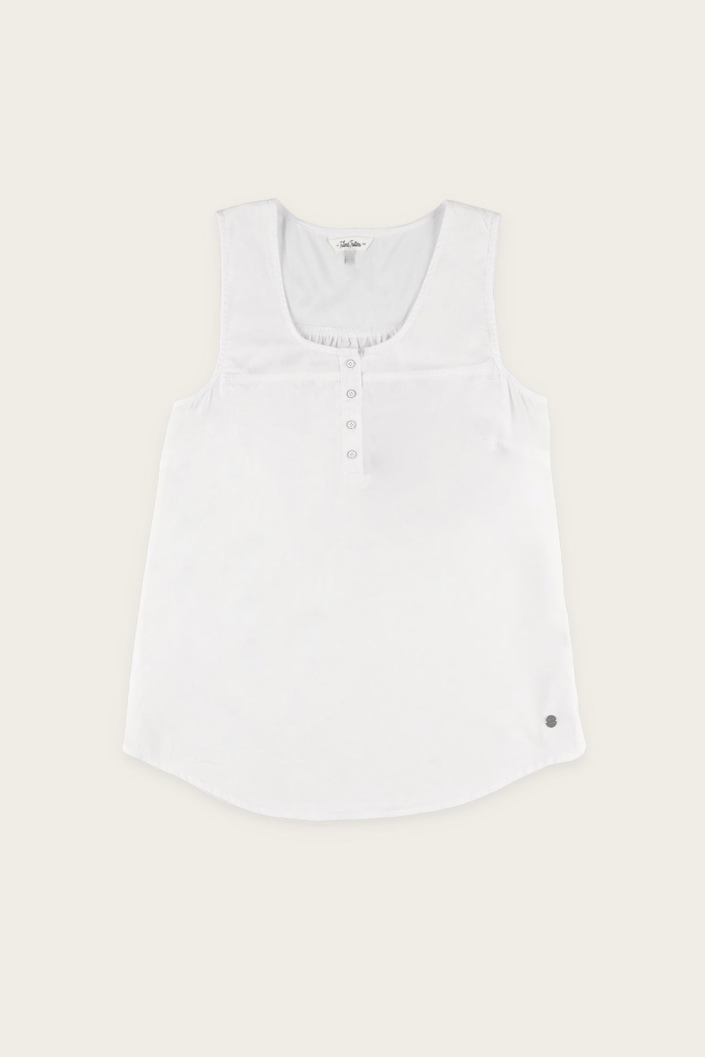 Camisole Henley - Femme && BLANC