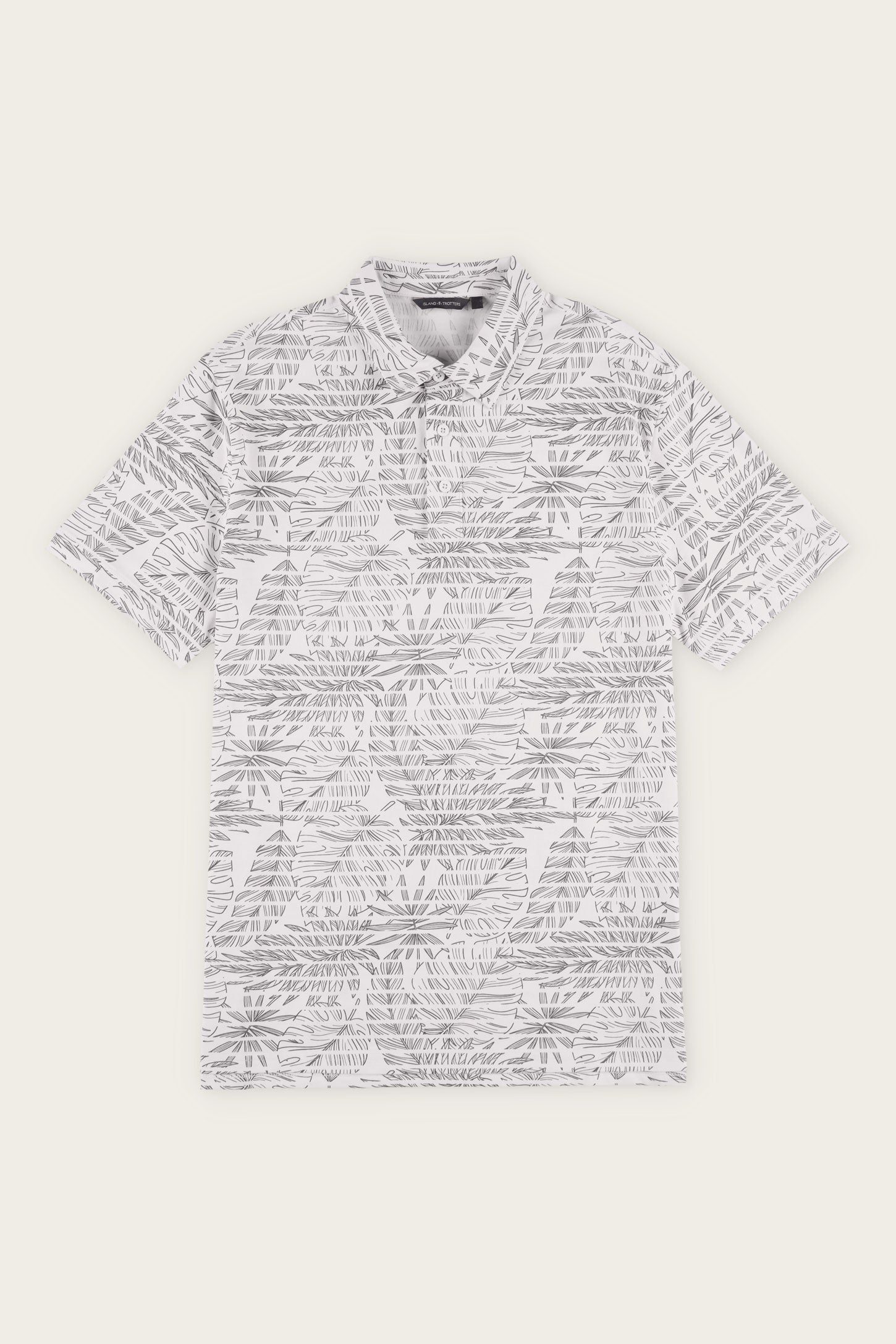 Polo manches courtes imprimé - Homme && BLANC MULTI