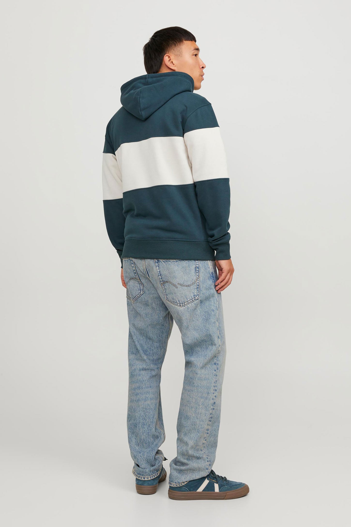 Chandail à capuchon coton ouaté JACK & JONES - Homme && VERT