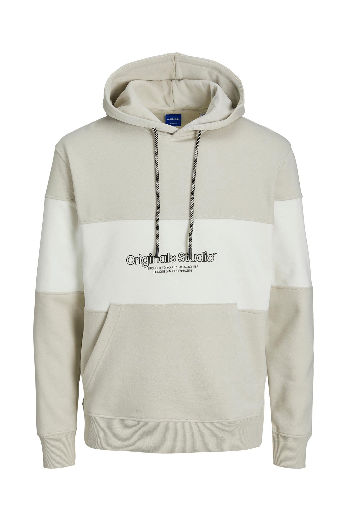 Chandail à capuchon coton ouaté JACK & JONES - Homme && BEIGE