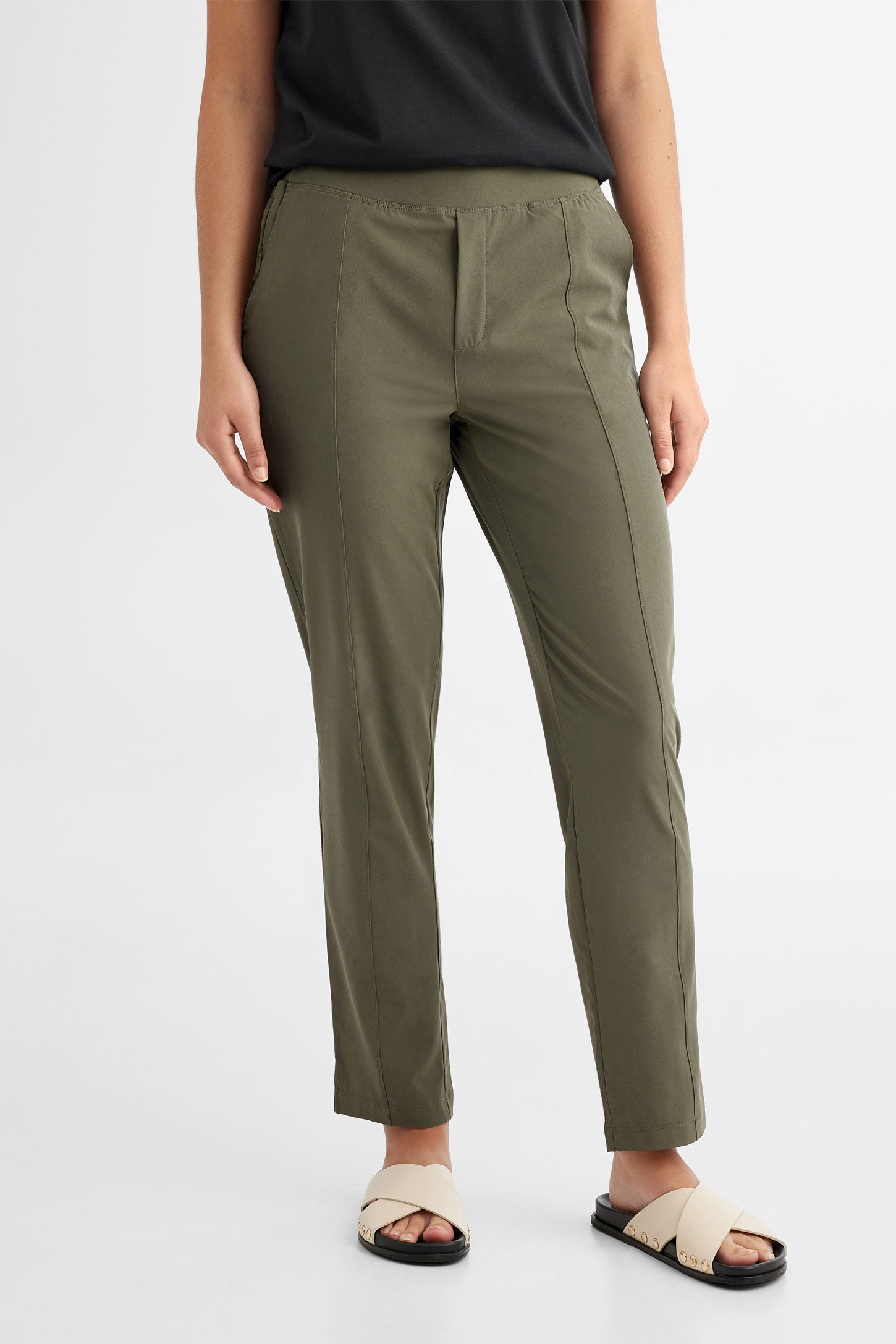 Pantalon coupe jogger BM - Femme && SAUGE