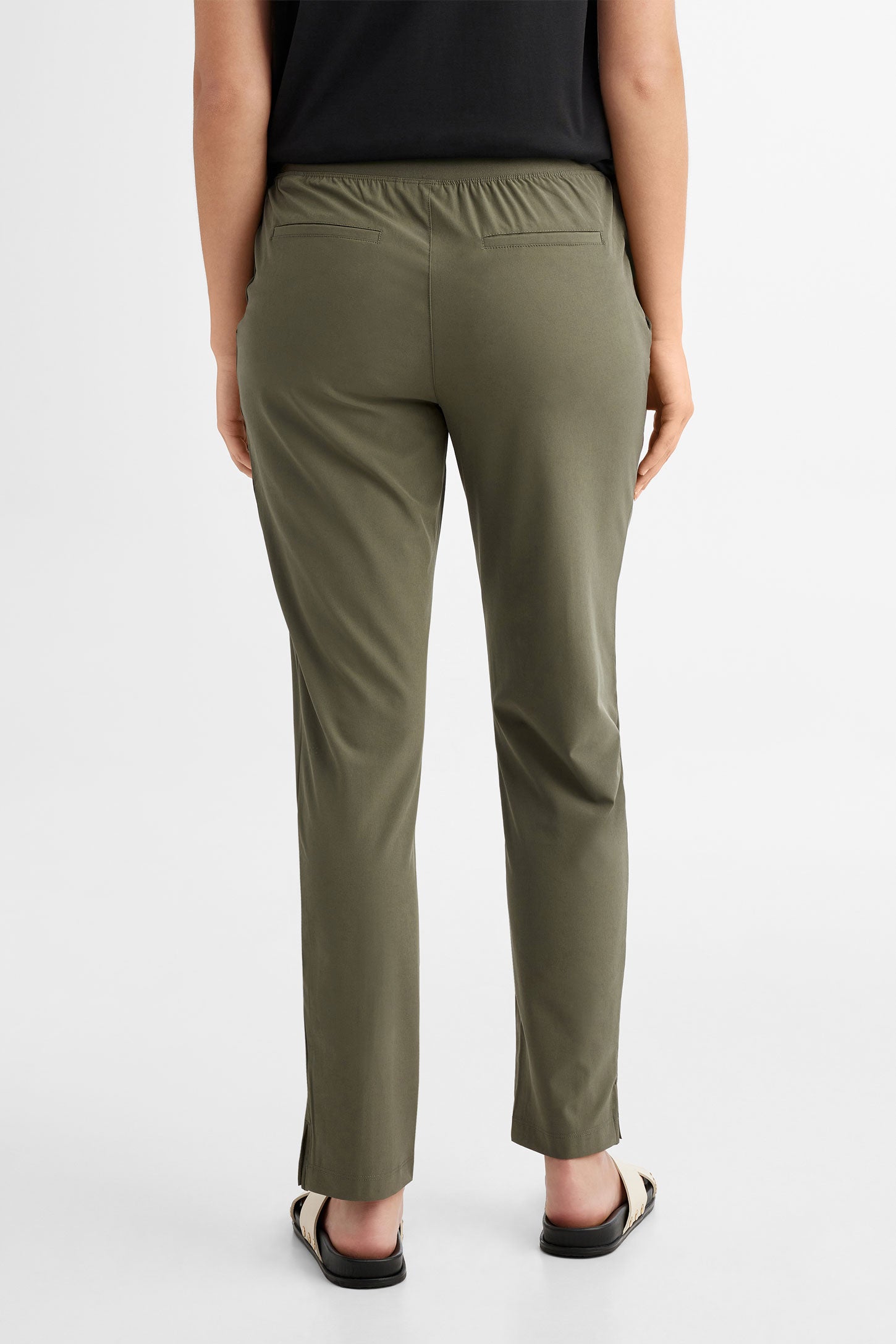 Pantalon coupe jogger BM - Femme && SAUGE