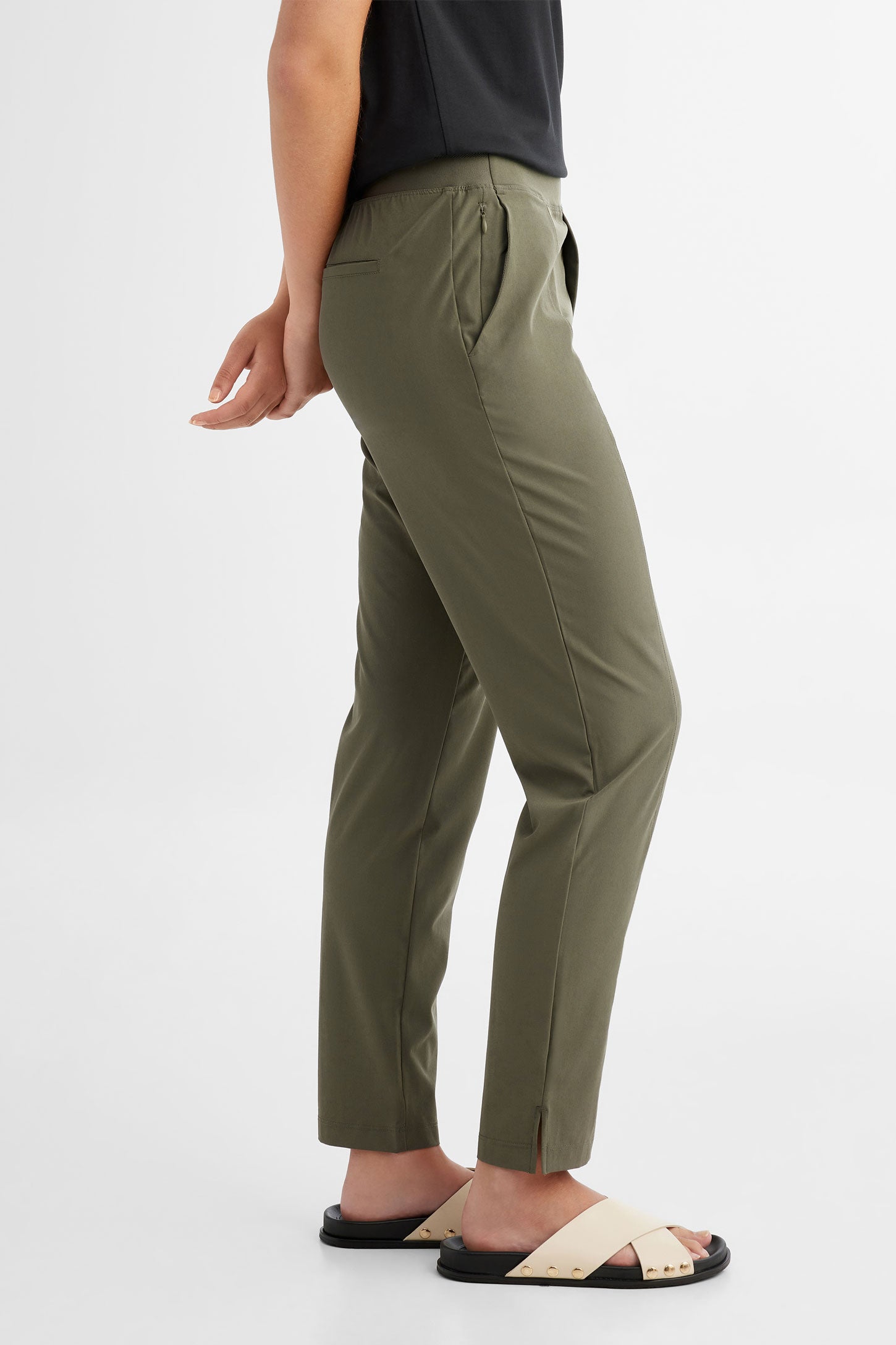 Pantalon coupe jogger BM - Femme && SAUGE