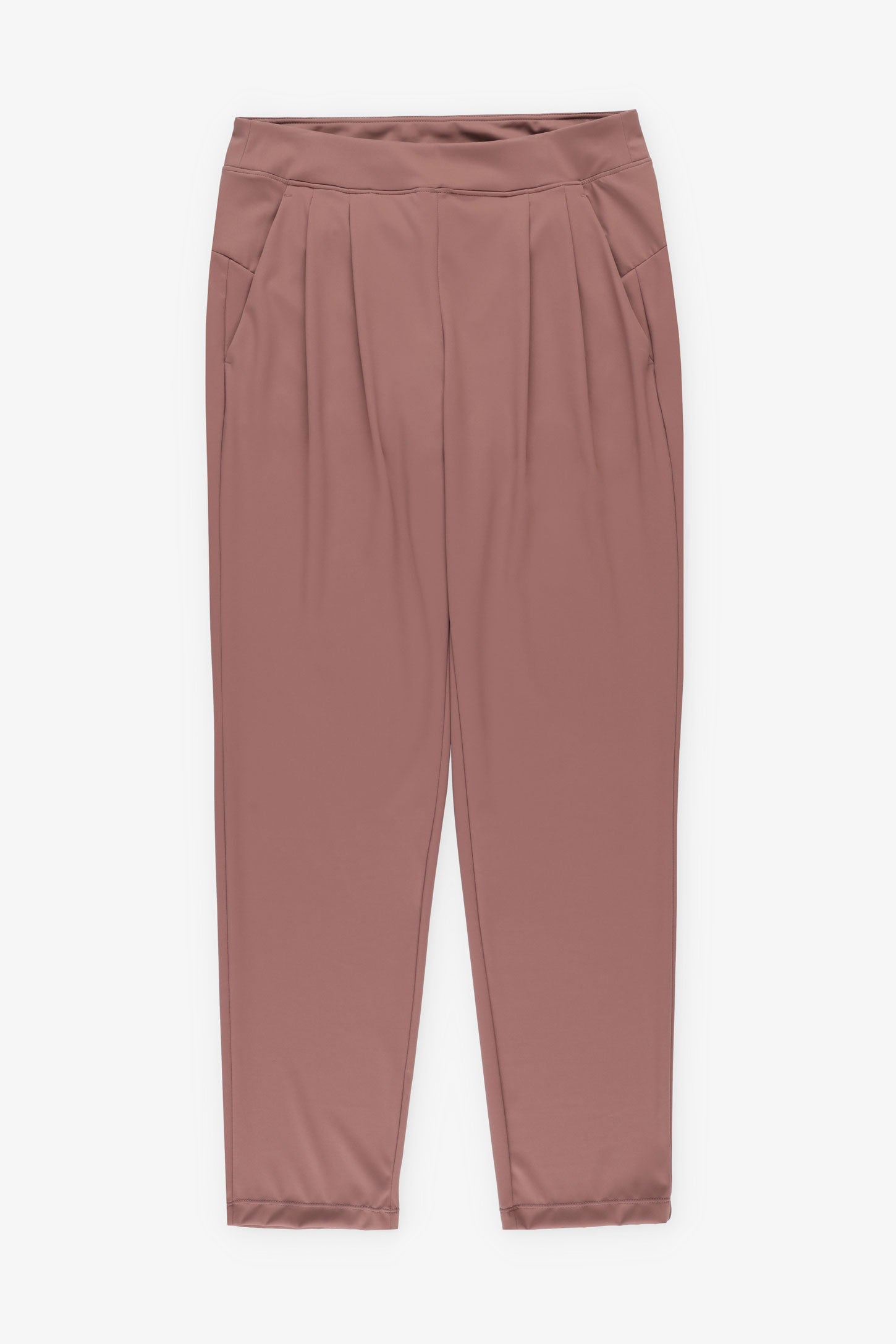 Pantalon jogger à plis BM - Femme && TAUPE