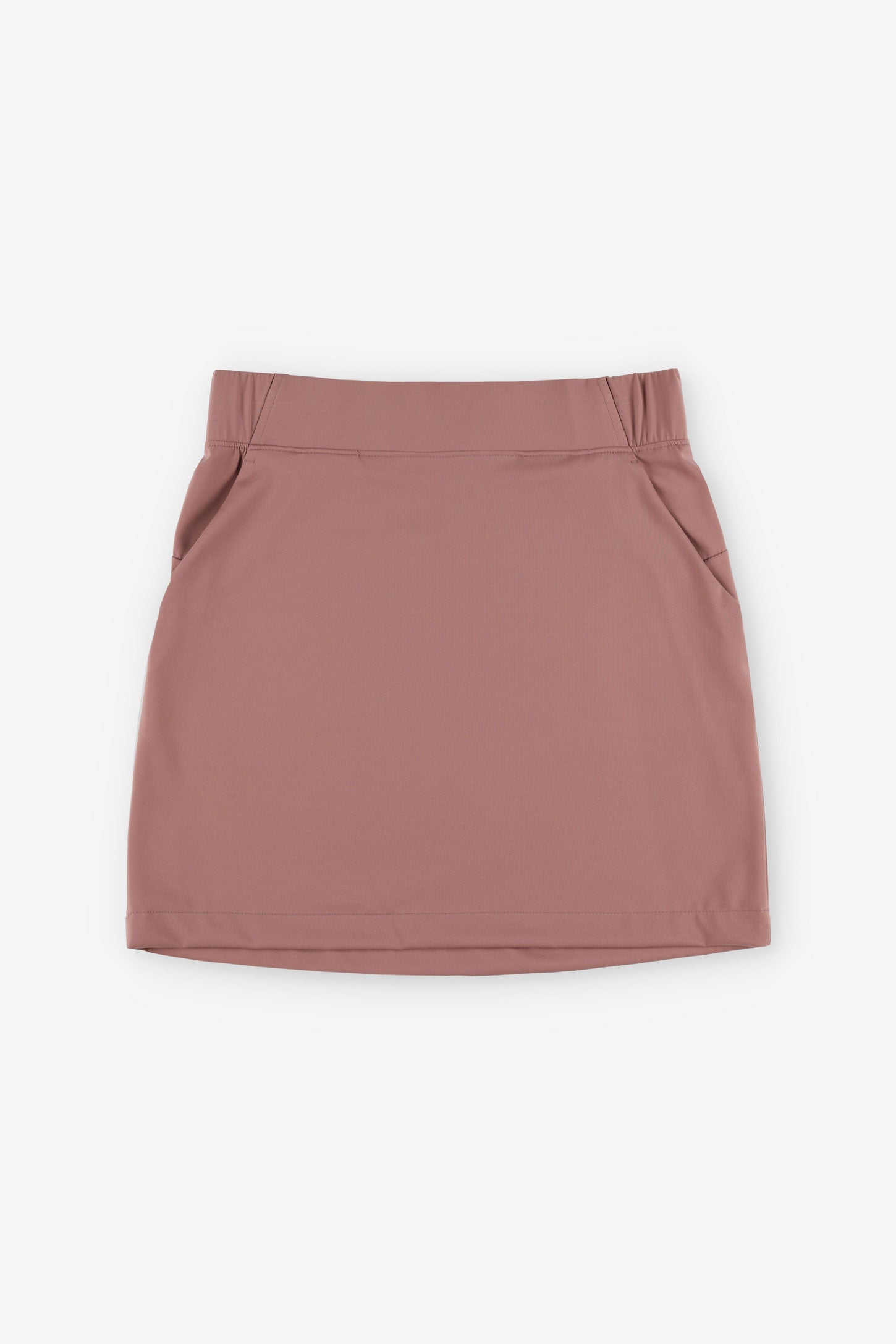 Jupe taille élastique à poches BM - Femme && TAUPE