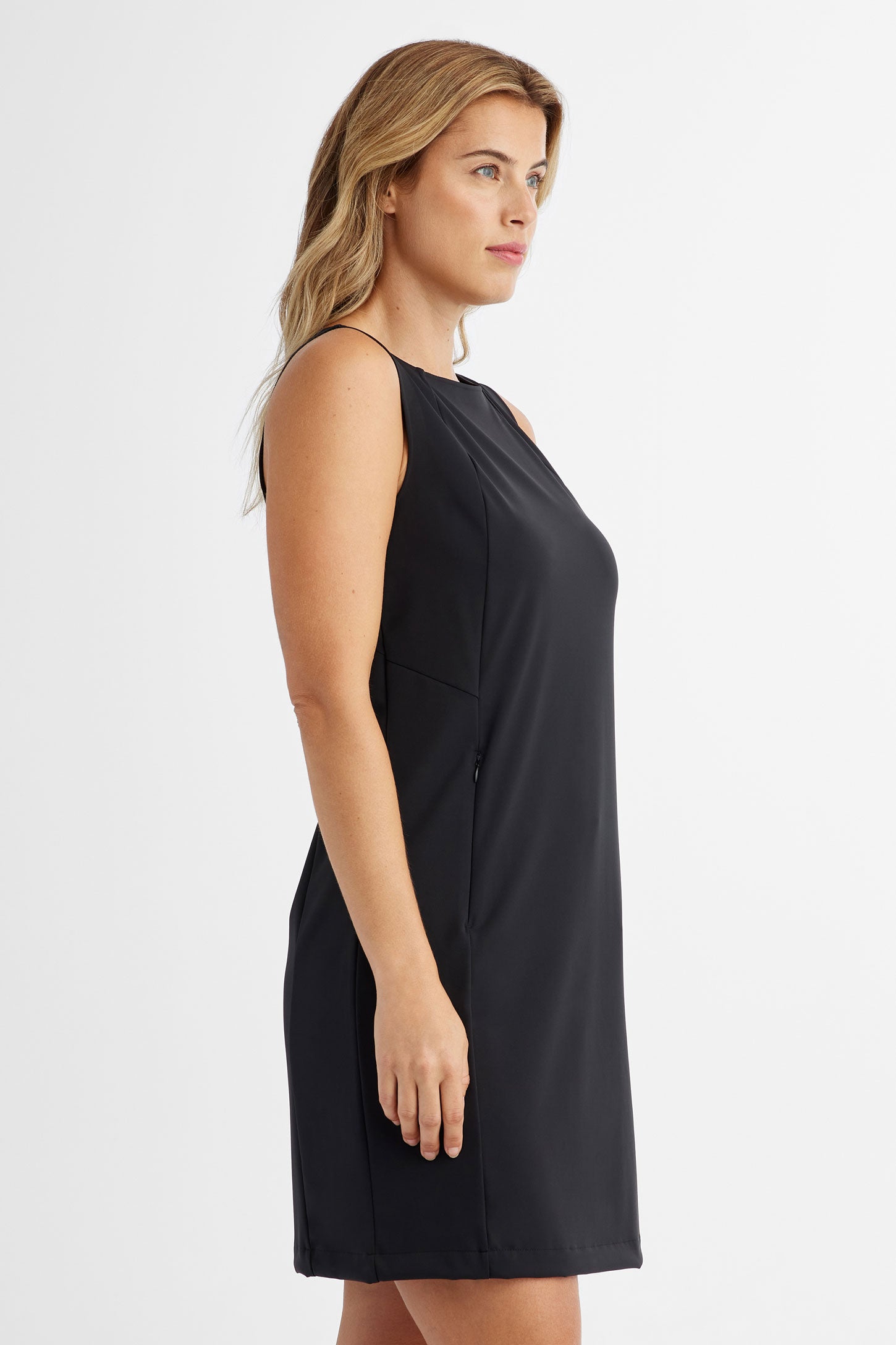 Robe sans manches à poche BM - Femme && NOIR