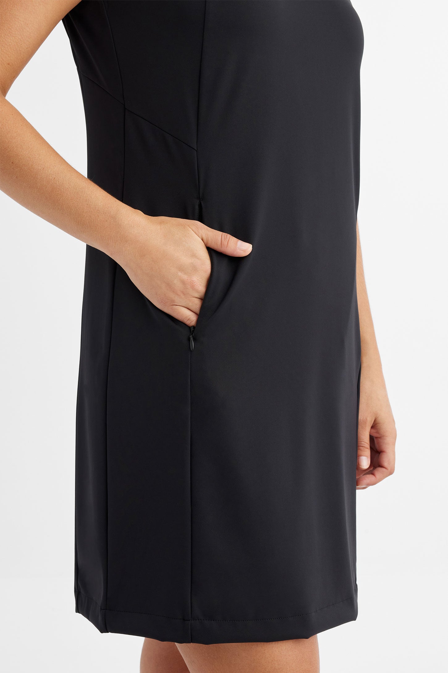 Robe sans manches à poche BM - Femme && NOIR