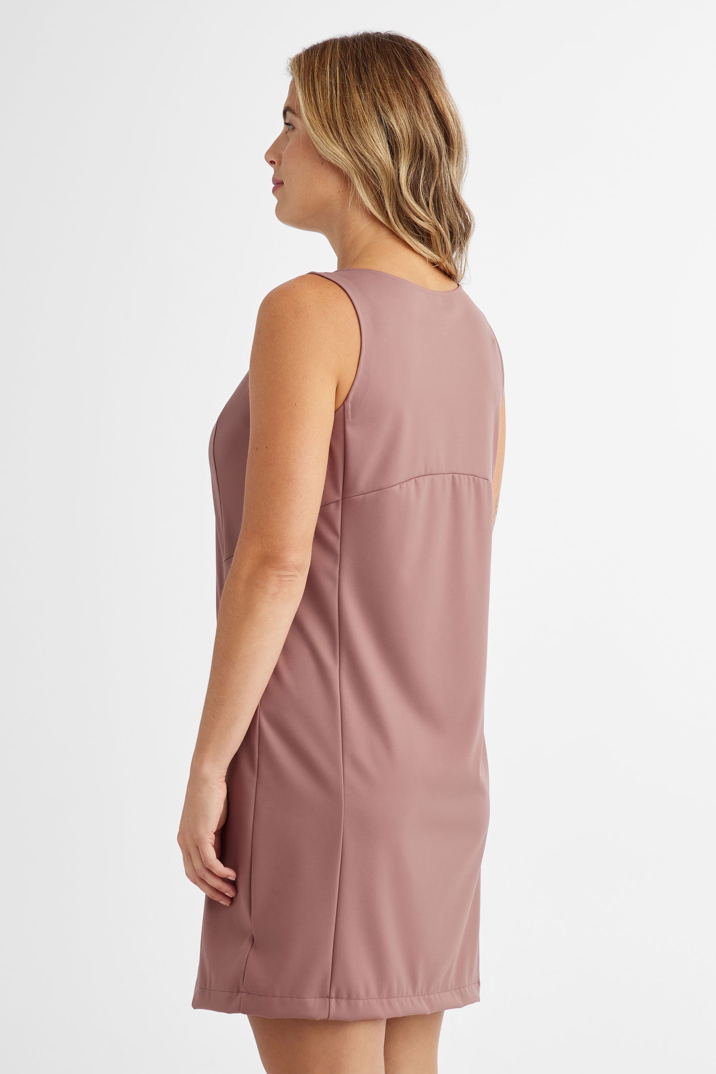 Robe sans manches à poche BM - Femme && TAUPE