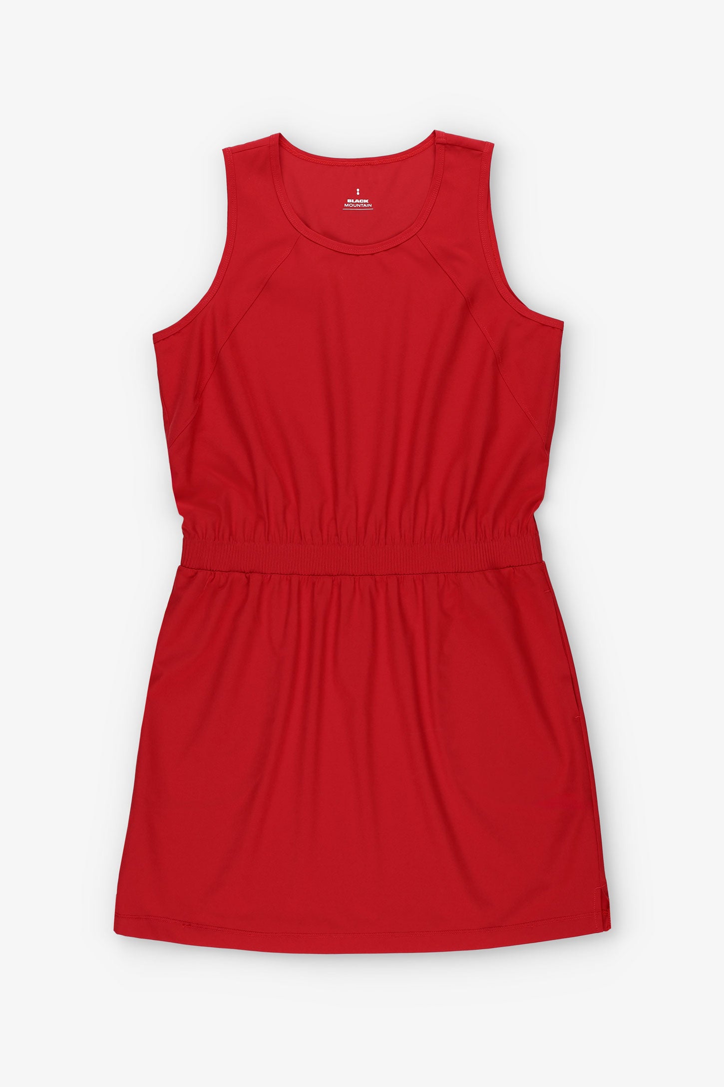 Robe sans manches taille élastique BM - Femme && ROUGE