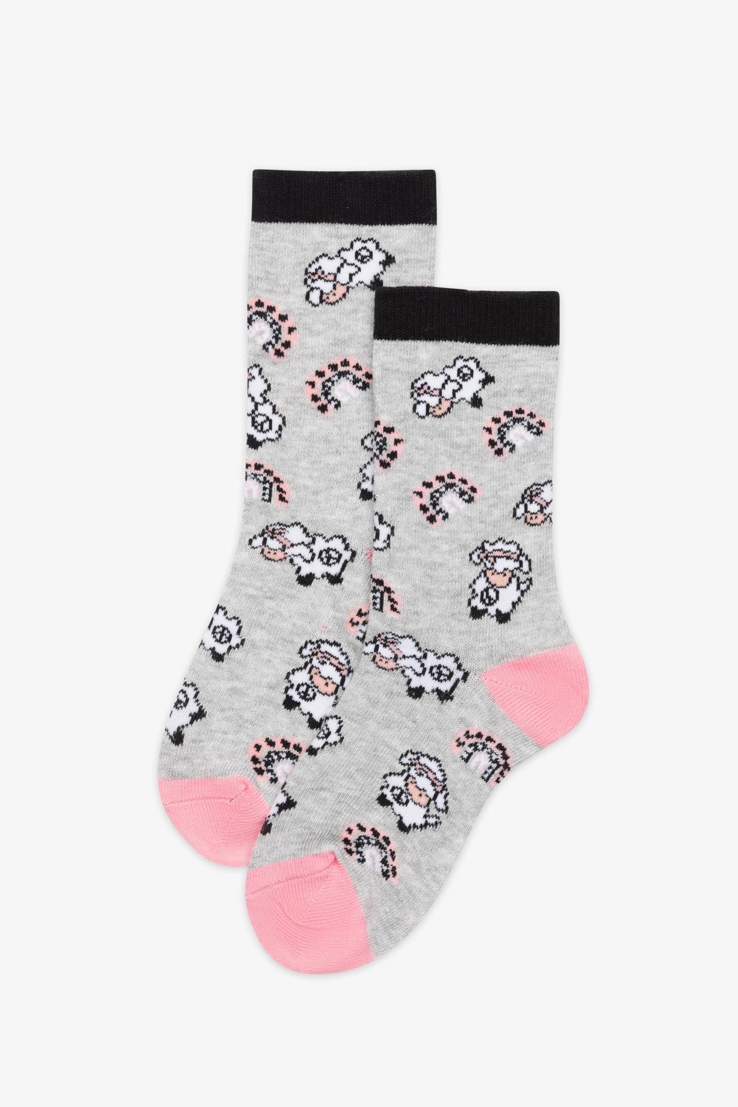 Chaussettes imprimées - Enfant fille
 && GRIS MIXTE