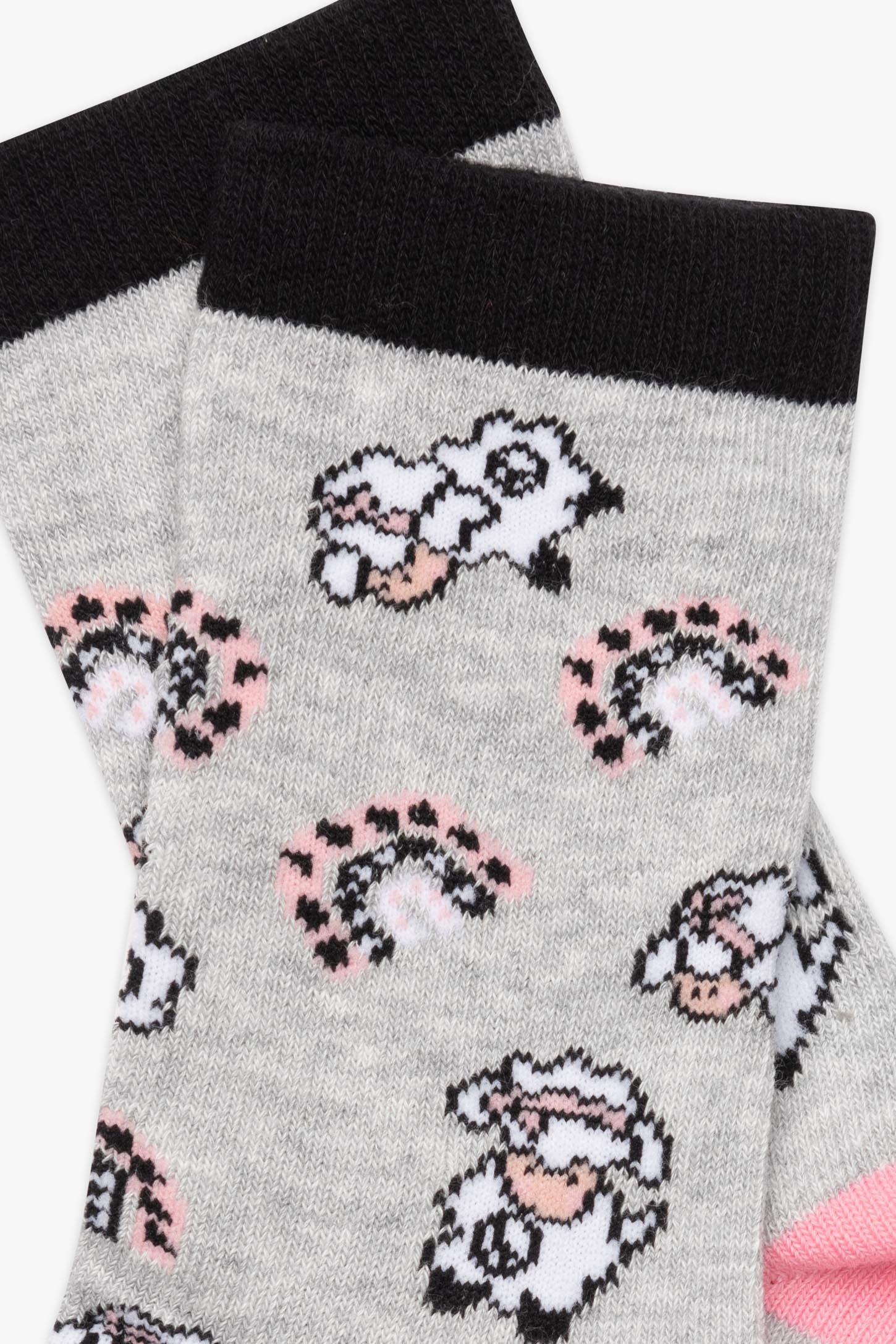 Chaussettes imprimées - Enfant fille
 && GRIS MIXTE
