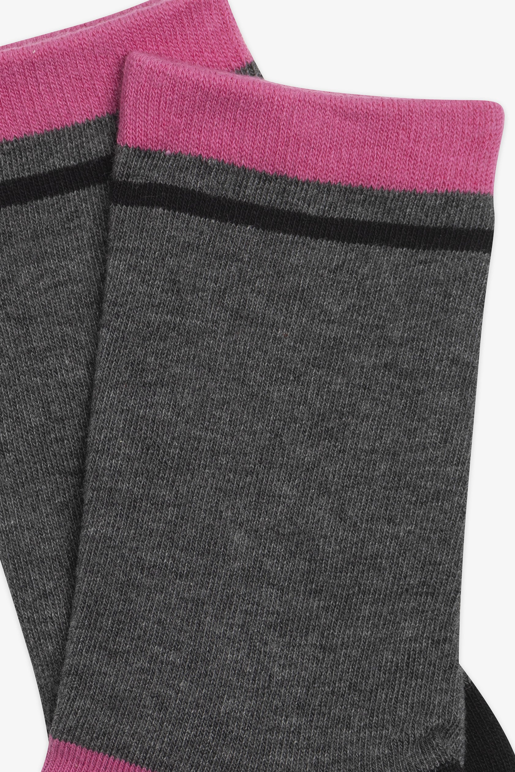 Chaussettes imprimées - Ado fille && MIX GRIS FONCÉ