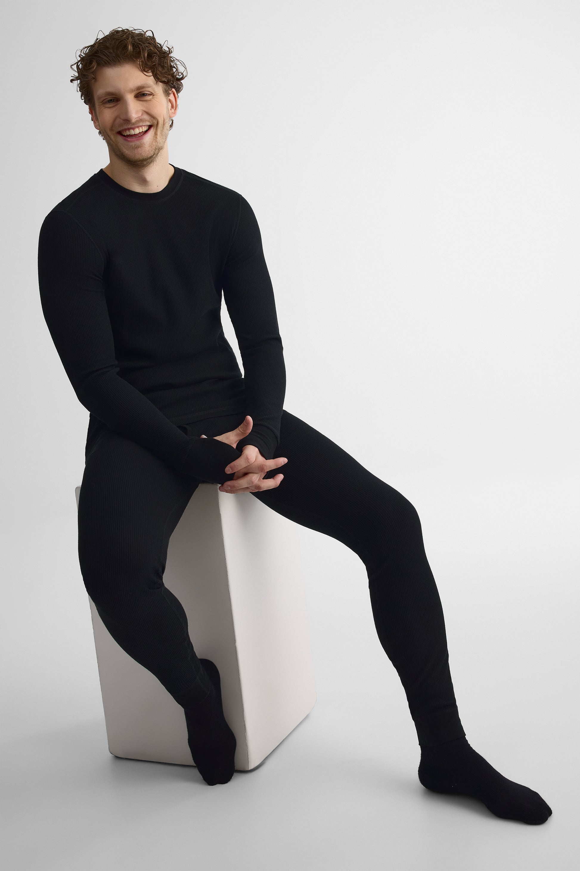 Haut thermique à manches longues - Homme && NOIR