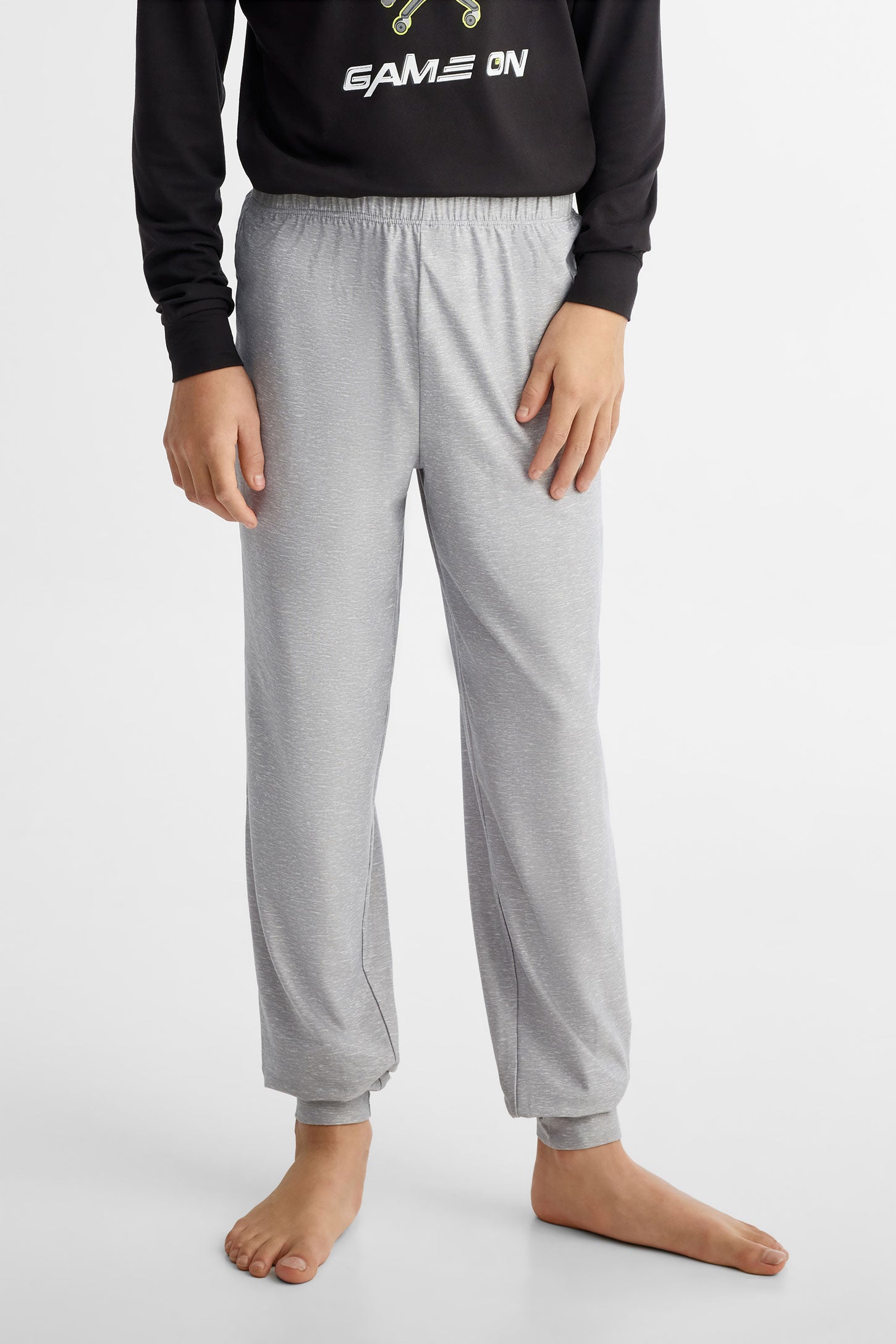 Pantalon pyjama en Moss - Ado garçon && GRIS MIXTE