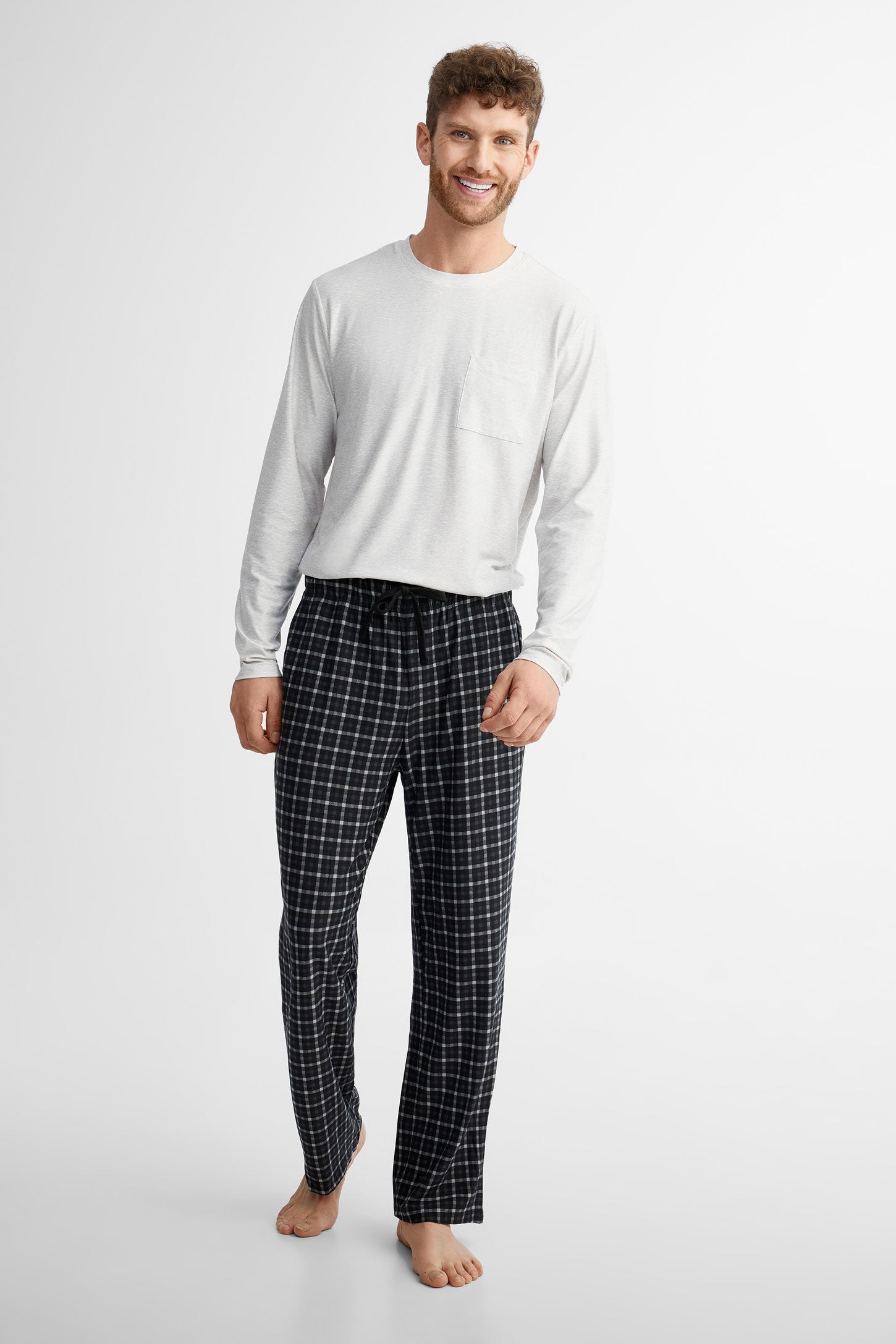 Duos futés, Pantalon pyjama en Moss, 2/40$ - Homme && GRIS MULTI