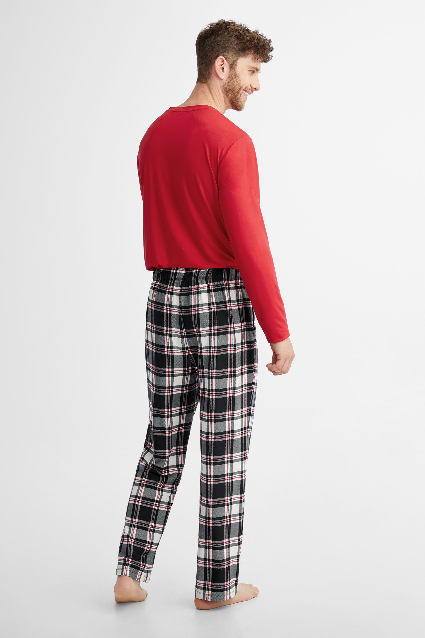 Duos futés, Pantalon pyjama en Moss, 2/40$ - Homme && ROUGE/MULTI