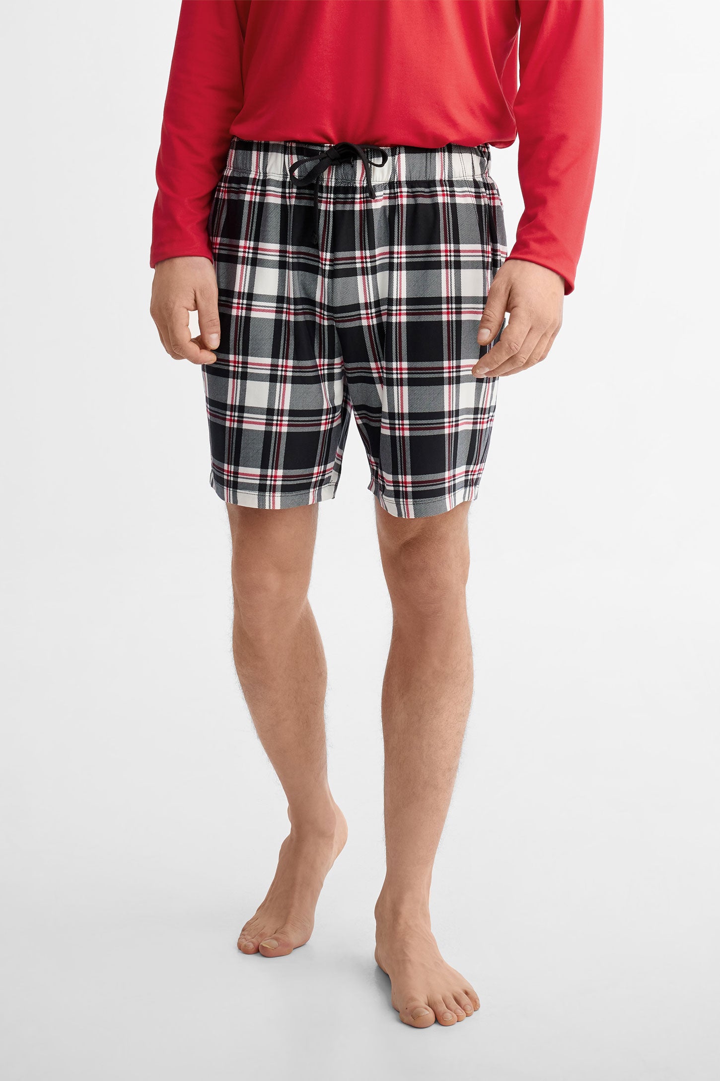 Duos futés, Short pyjama en Moss, 2/40$ - Homme && ROUGE/MULTI