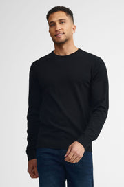 Chandail col rond tricot - Homme && NOIR