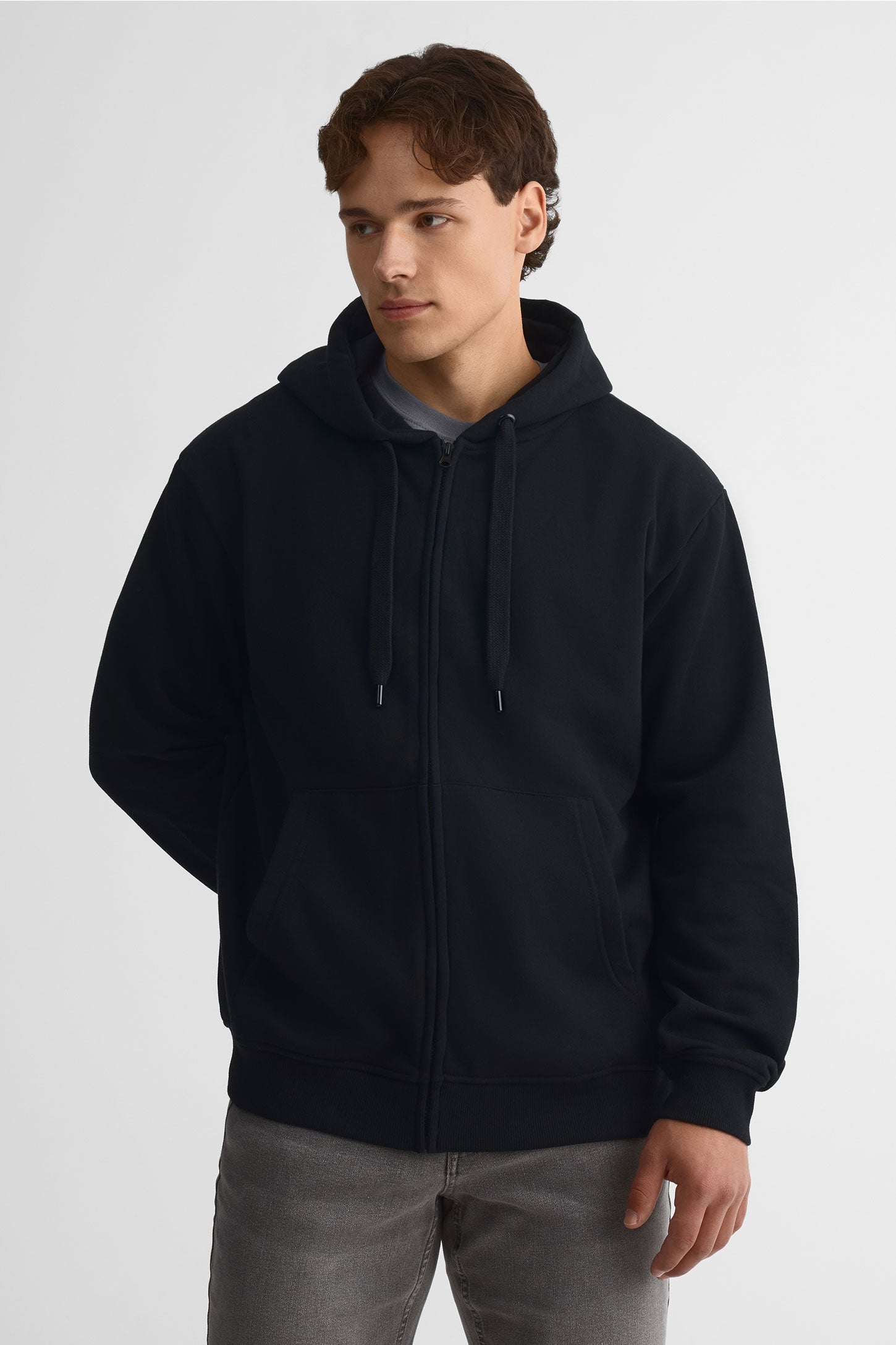 Veste ouatée à capuchon – Homme && NOIR