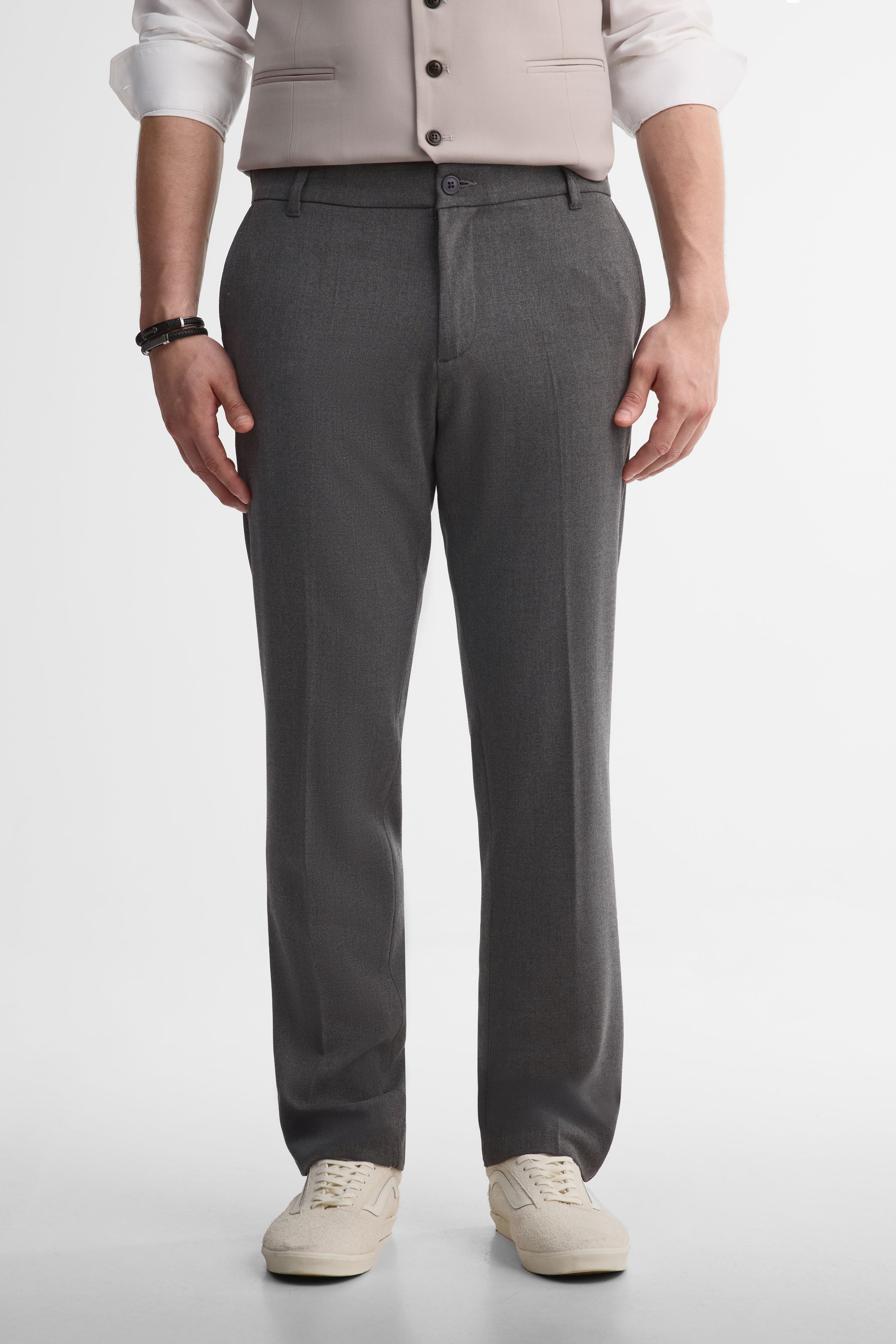 Pantalon habillé - Homme && CHARBON MIXTE