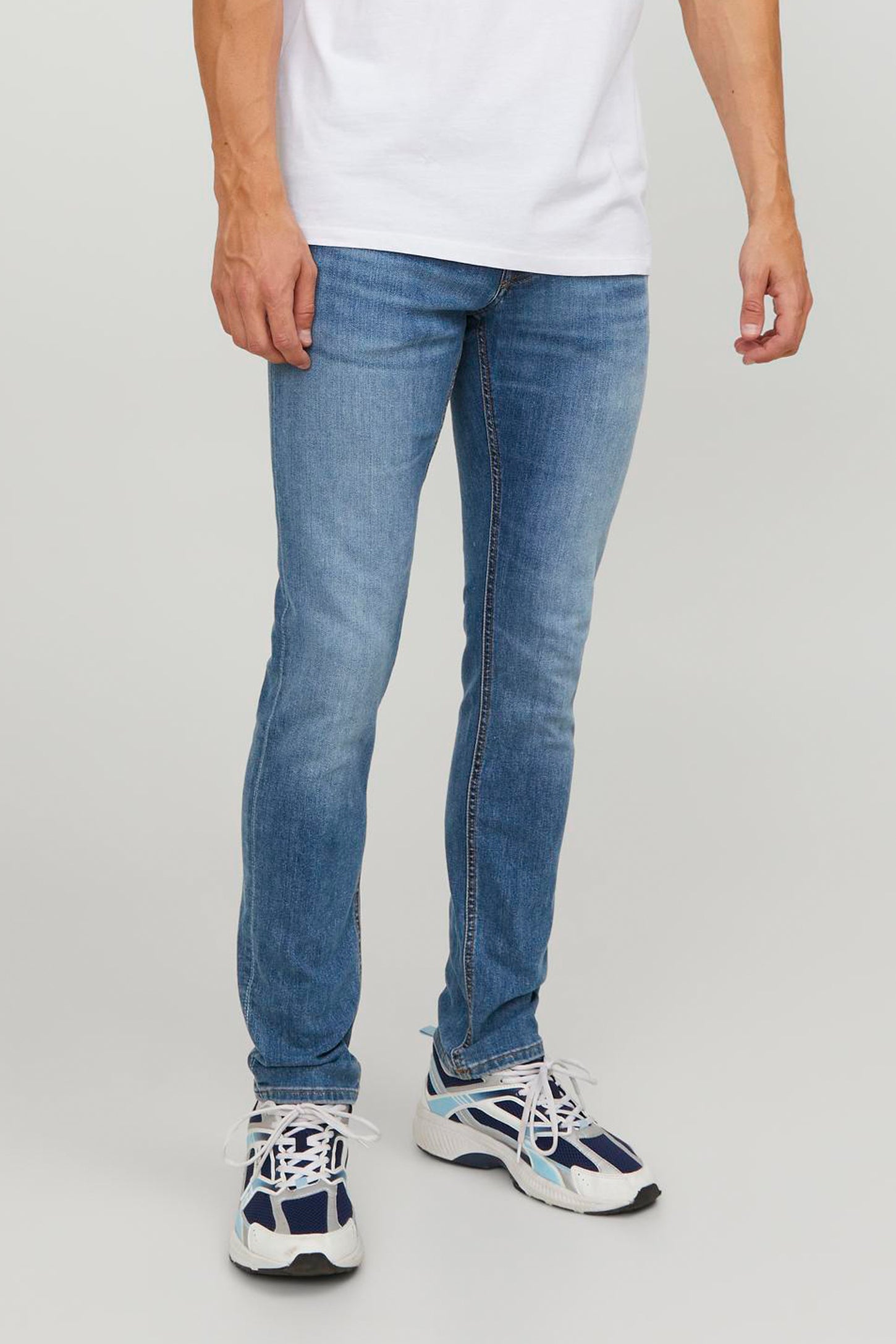 Jeans 5 poches coupe ajustée JACK & JONES - Homme && BLEU