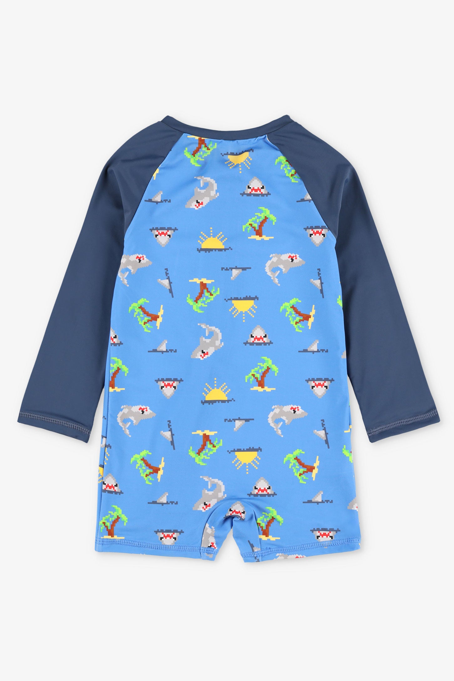 Maillot de bain ''Rashguard'' 1-pièce - Bébé garçon && BLEU MULTI