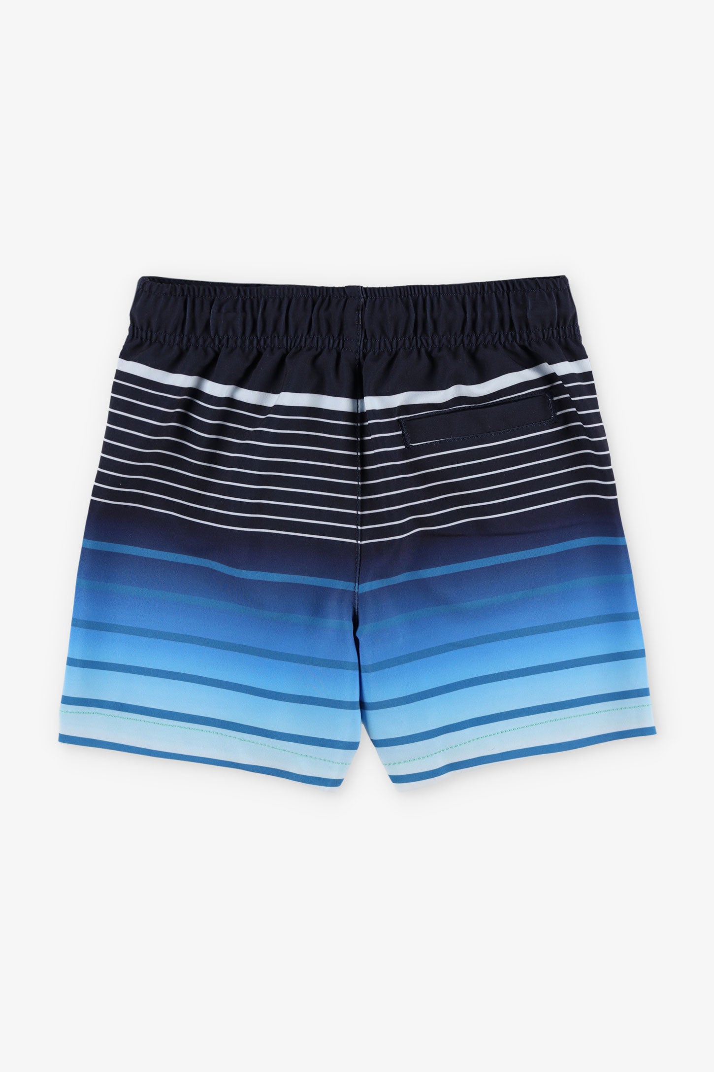 Short maillot de bain rayé - Enfant garçon && BLEU MULTI