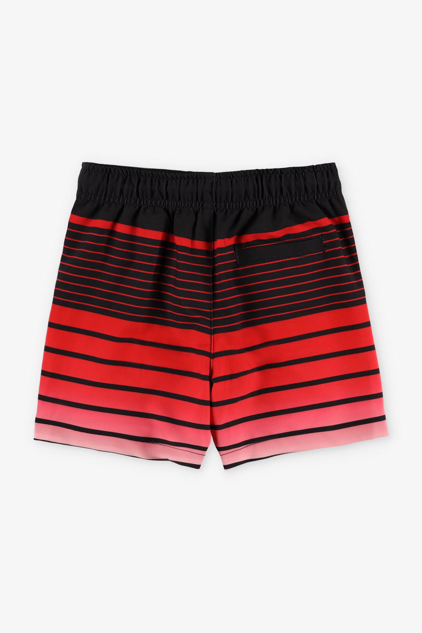 Short maillot de bain rayé - Enfant garçon && ROUGE/MULTI