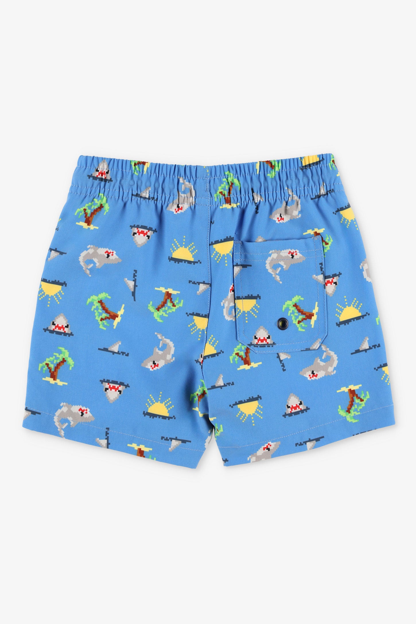 Short maillot de bain imprimé - Enfant garçon && BLEU MULTI