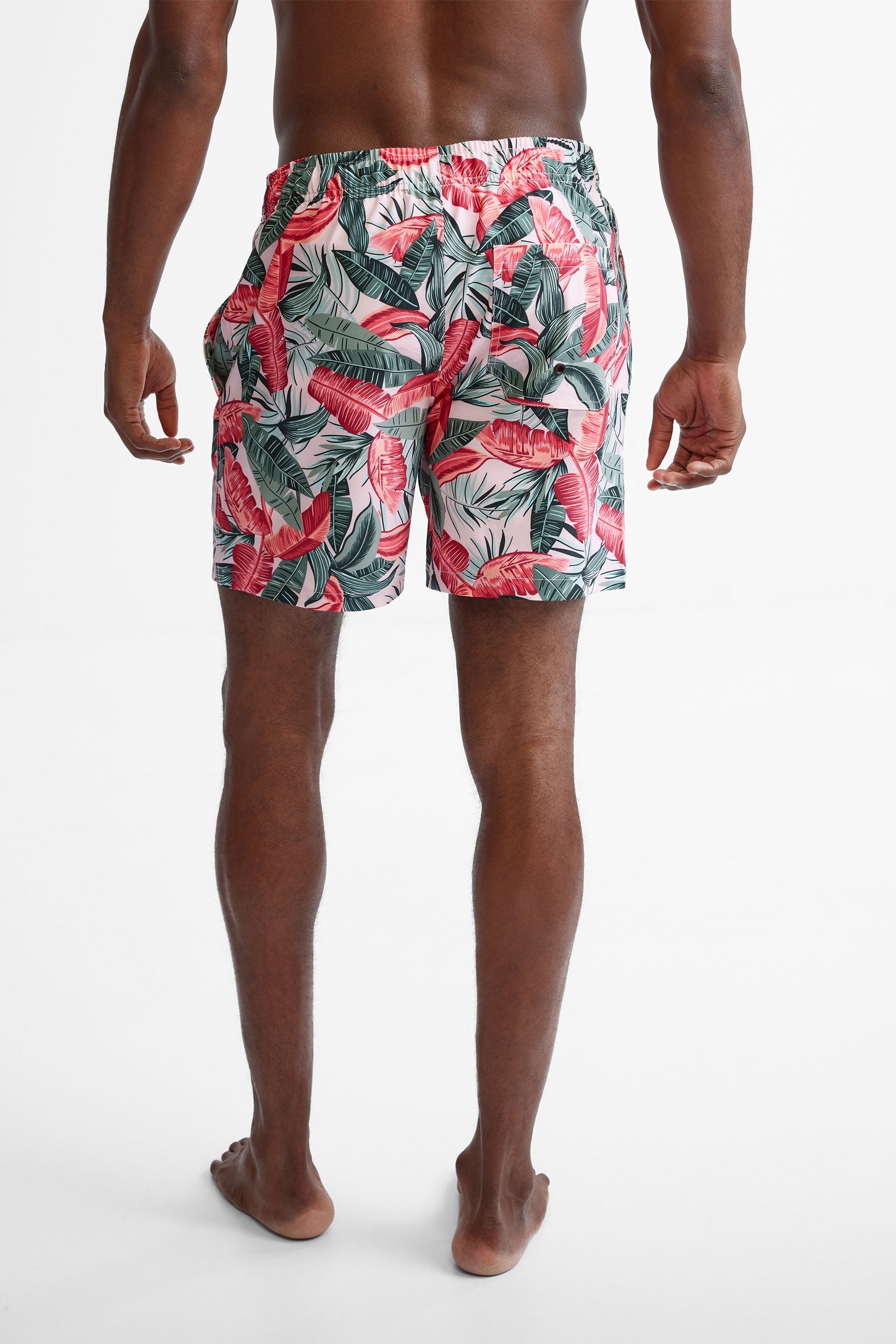 Short maillot de bain imprimé - Homme && ROSE MULTI