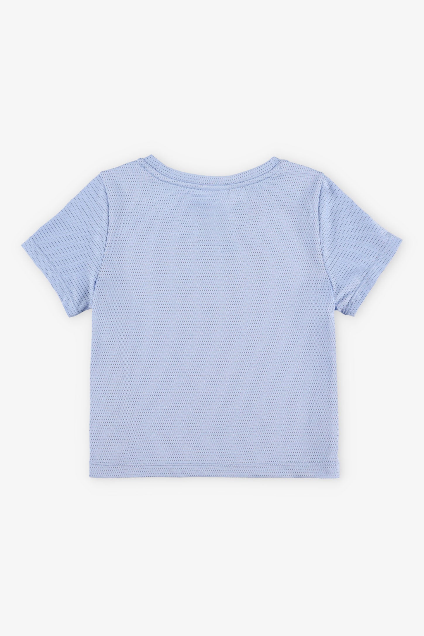 T-shirt col rond athlétique - Enfant fille && BLEU
