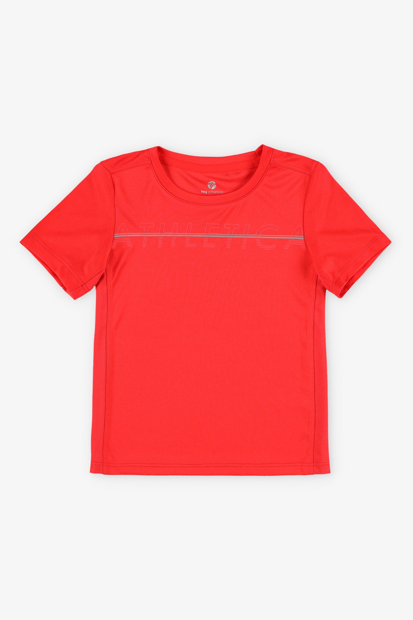 T-shirt col athlétique - Enfant garçon && ROUGE