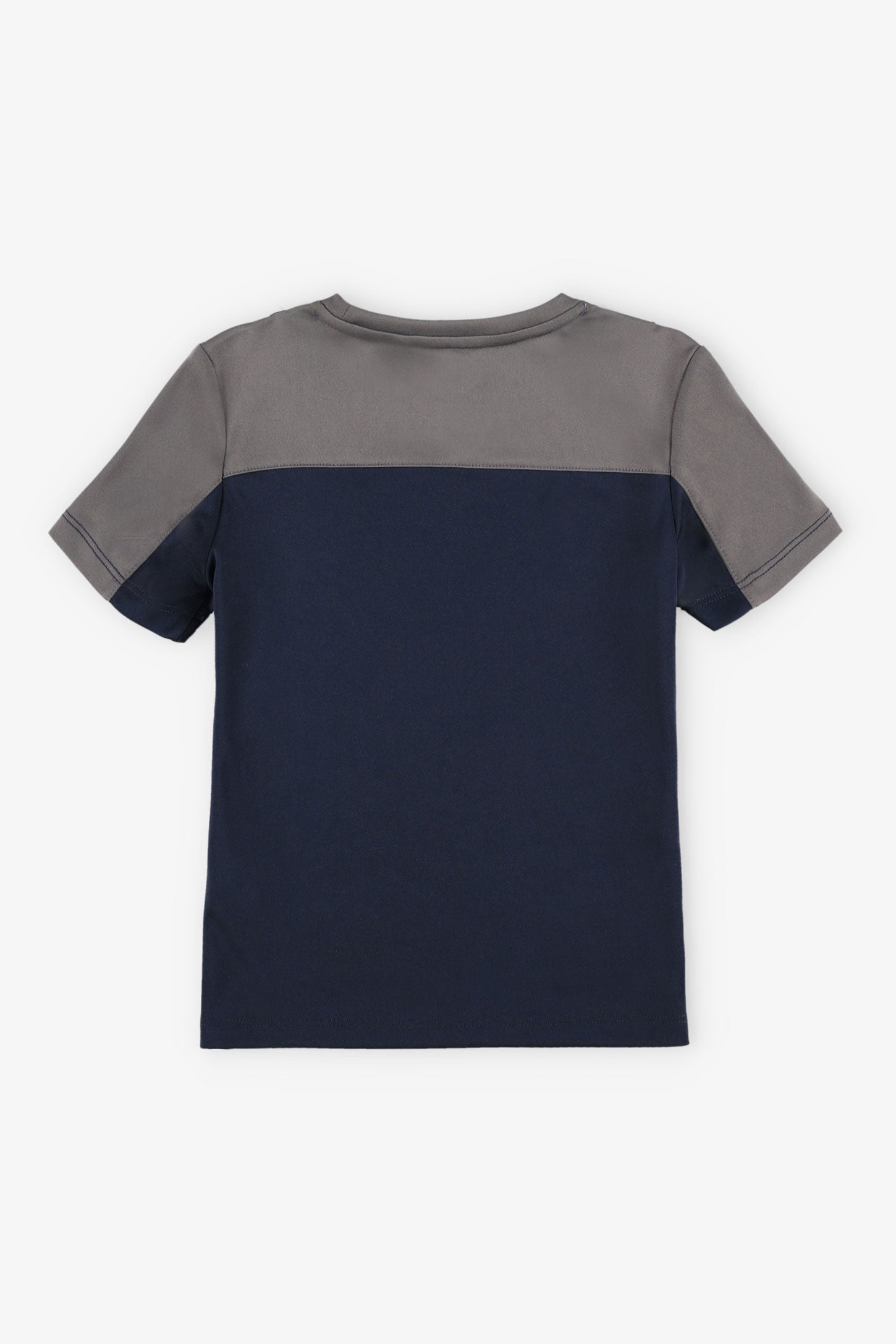 T-shirt col rond athlétique - Enfant garçon && BLEU MARINE