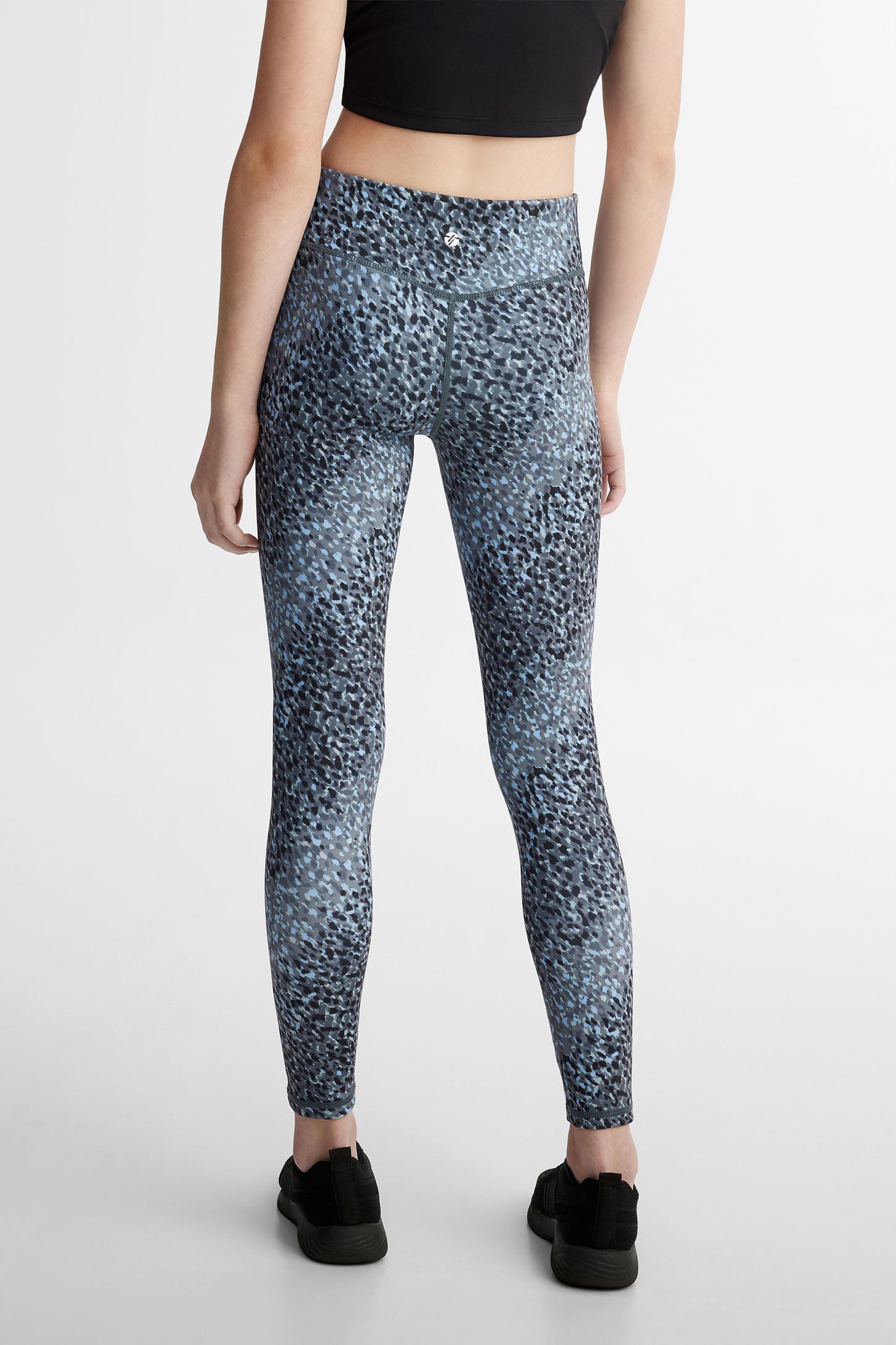 Legging taille haute - Ado fille && NOIR/MULTI