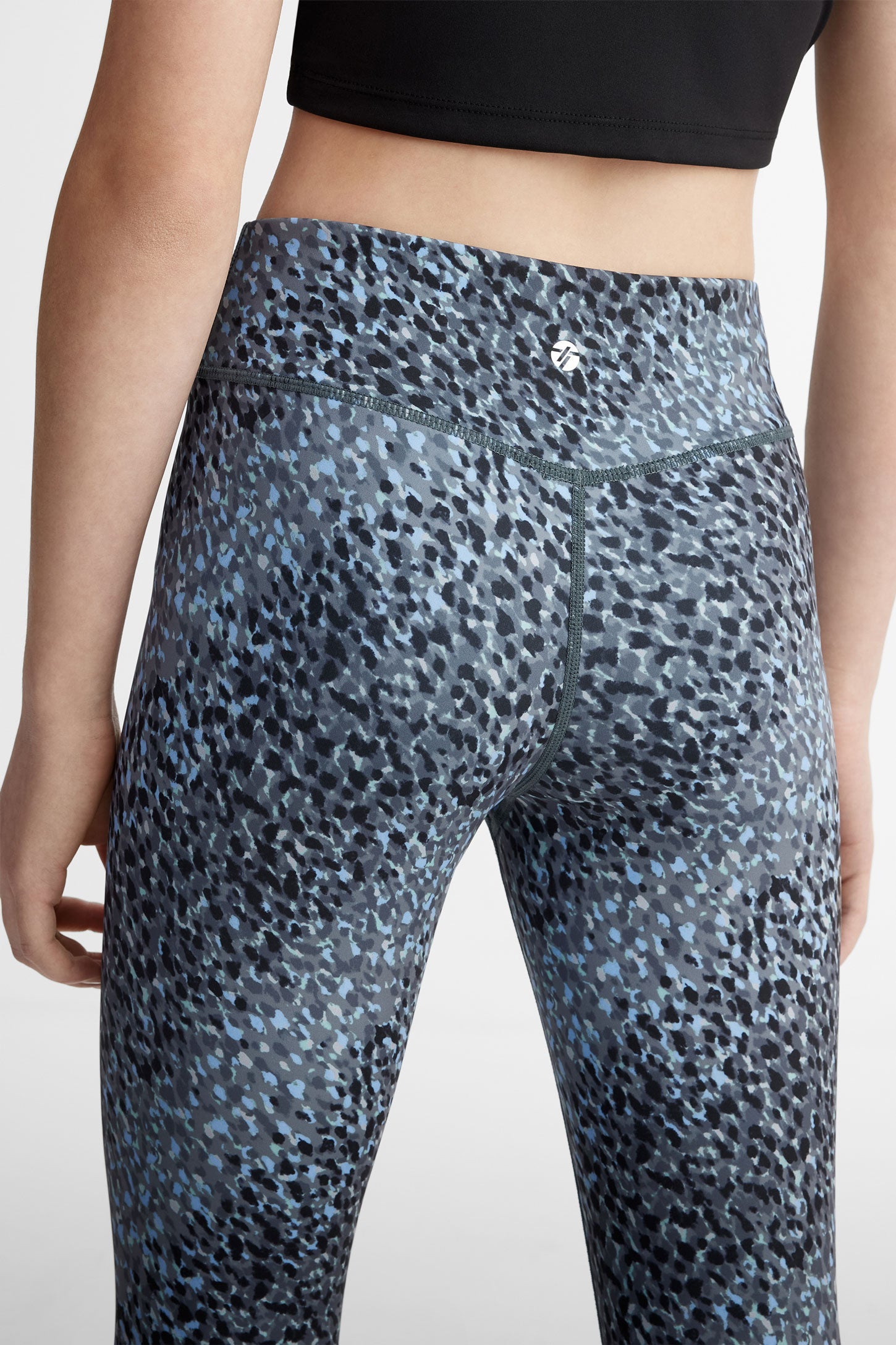 Legging taille haute - Ado fille && NOIR/MULTI