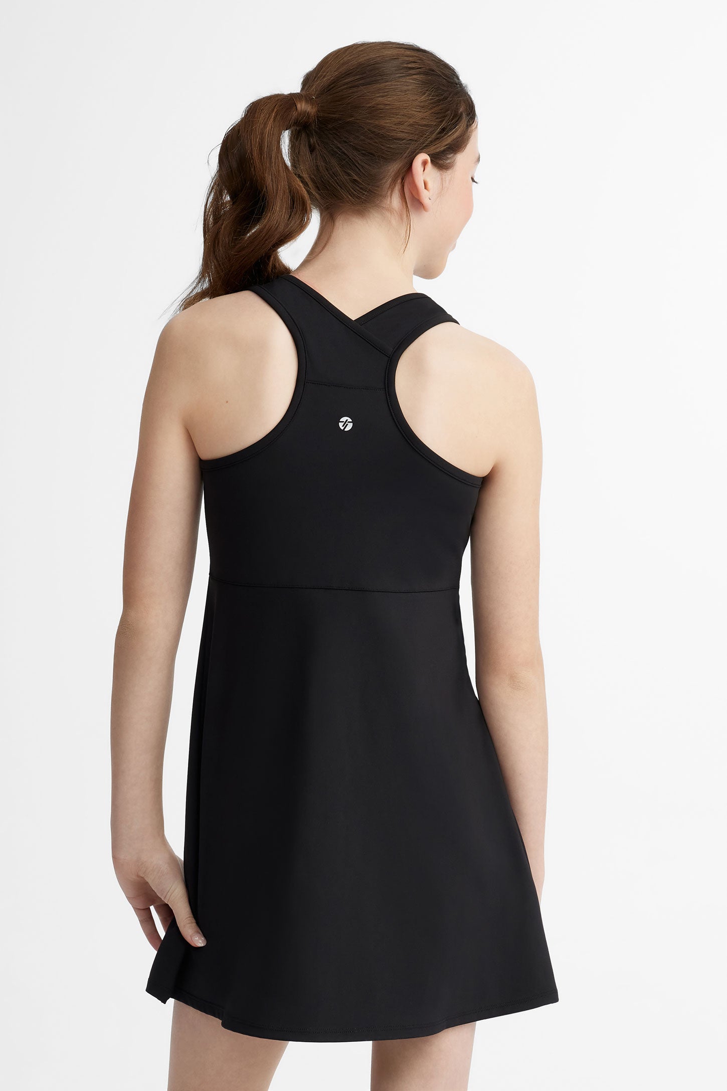 Robe tennis extensible - Ado fille && NOIR
