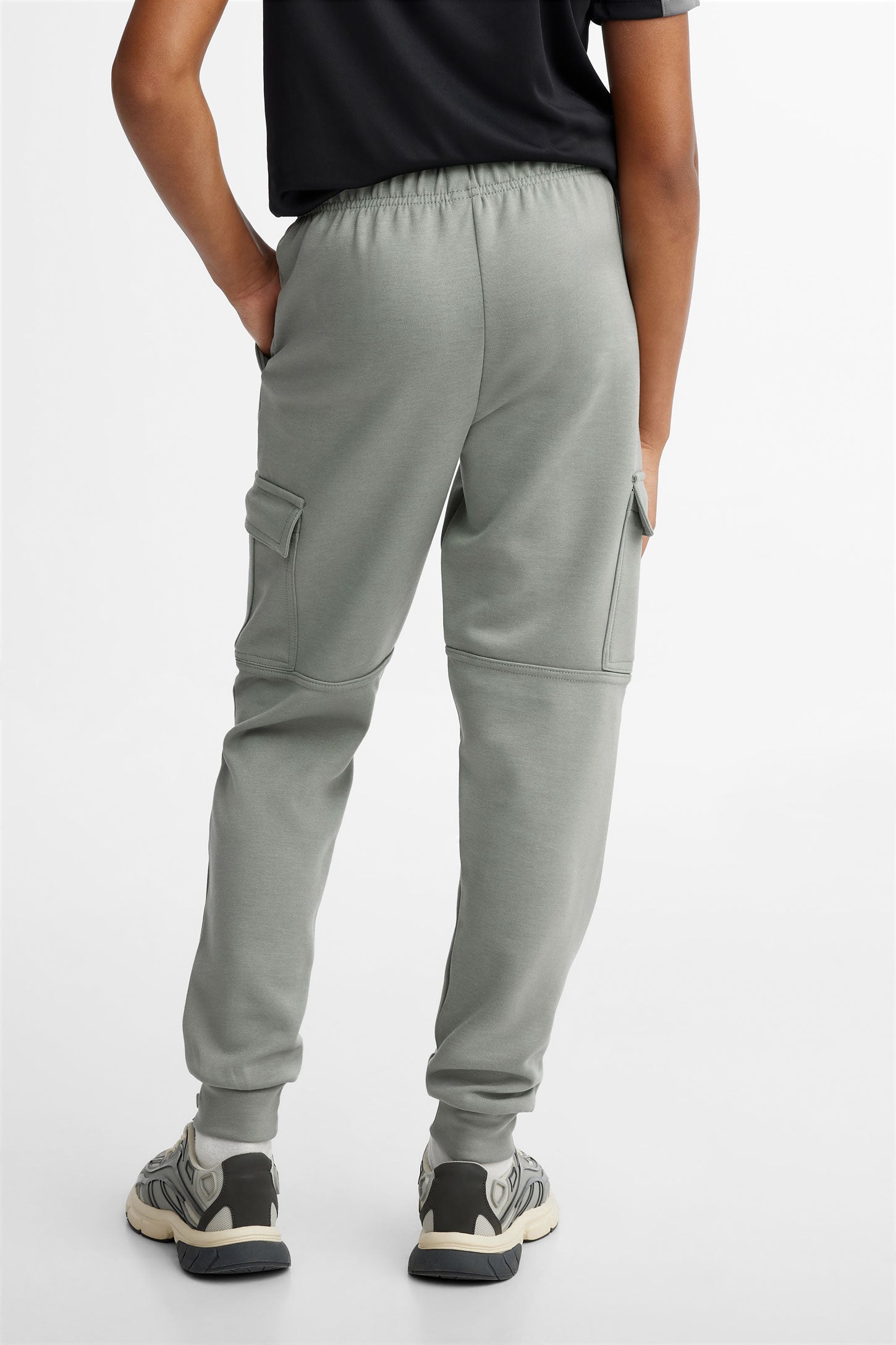 Pantalon jogger cargo - Ado garçon && GRIS