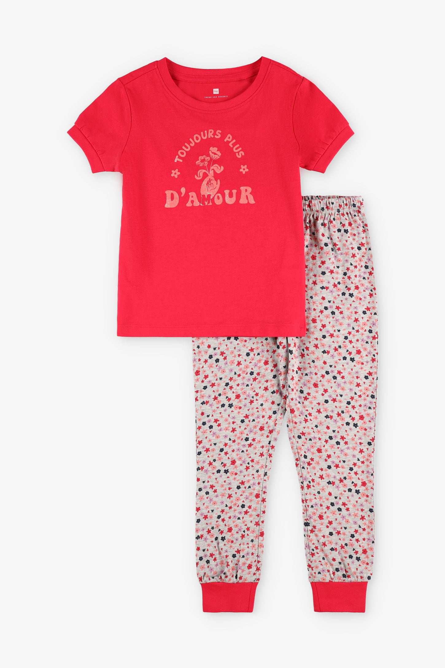 Duos futés, Ensemble pyjama 2-pièces, 2/35$ - Enfant fille && ROSE