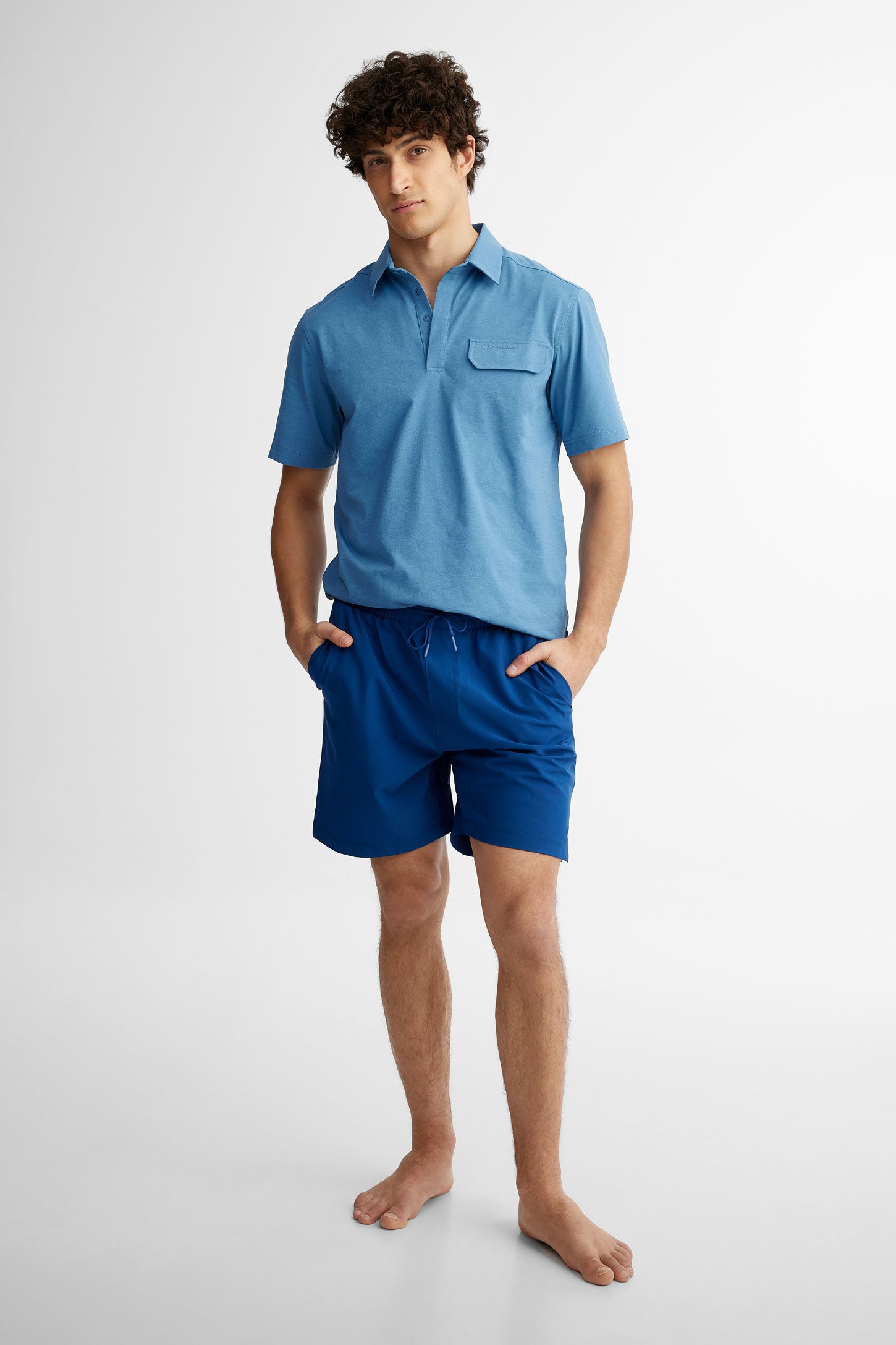 Short maillot de bain  BM - Homme && BLEU FONCE