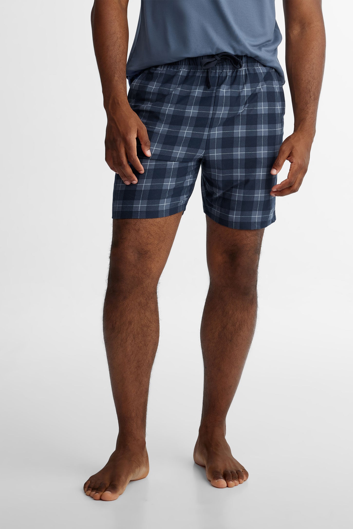 Duos futés, Bermuda pyjama en Moss, 2/40$ - Homme && BLEU MULTI