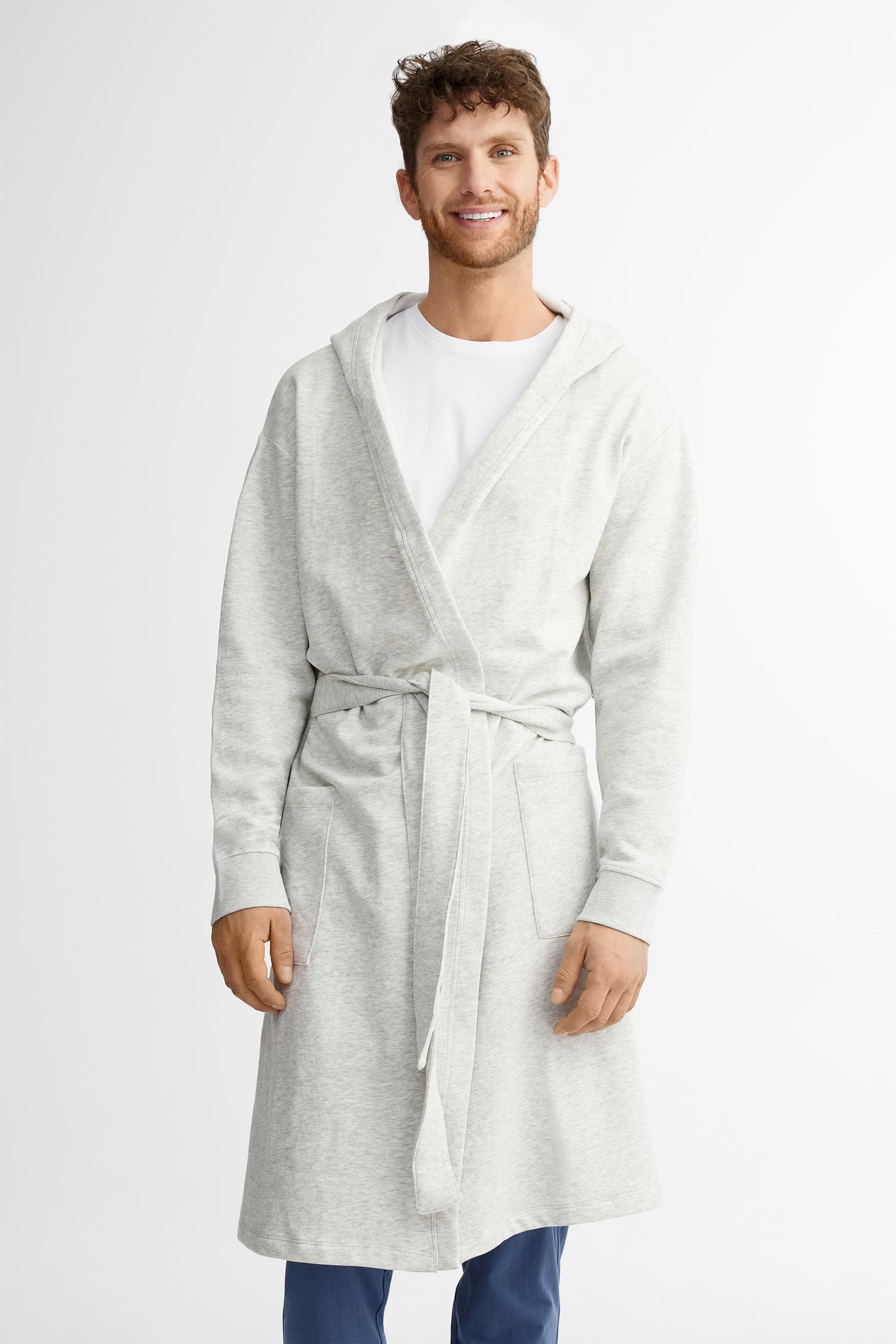 Hooded bathrobe Men