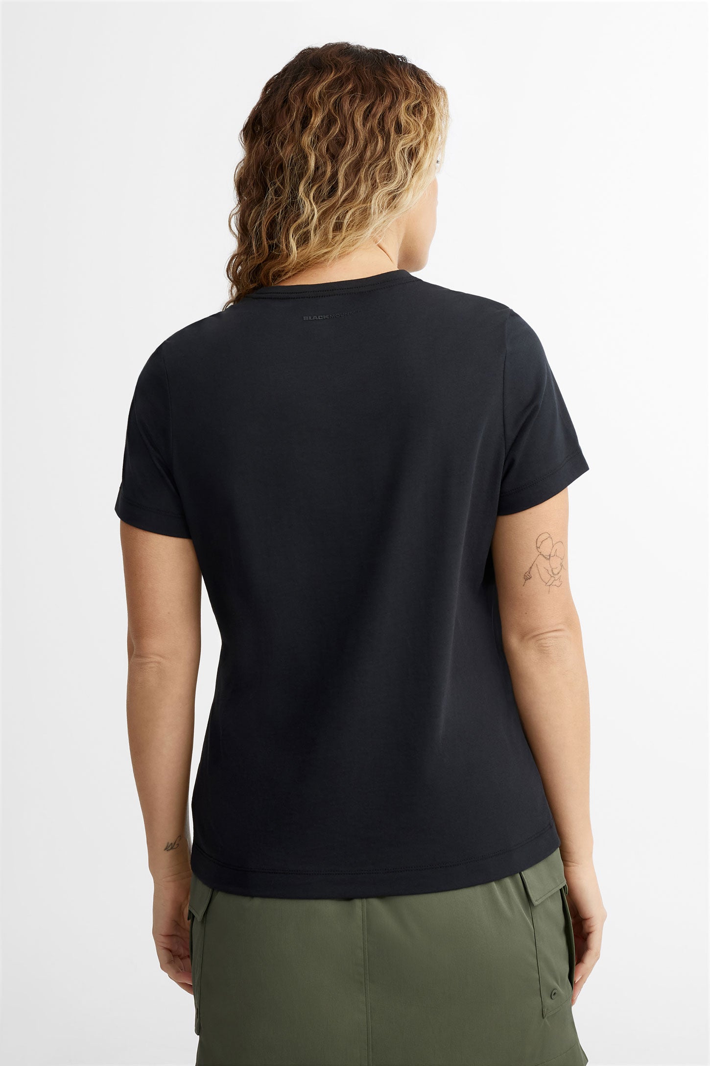 T-shirt col rond coton bio BM, 2/50$ - Femme && NOIR