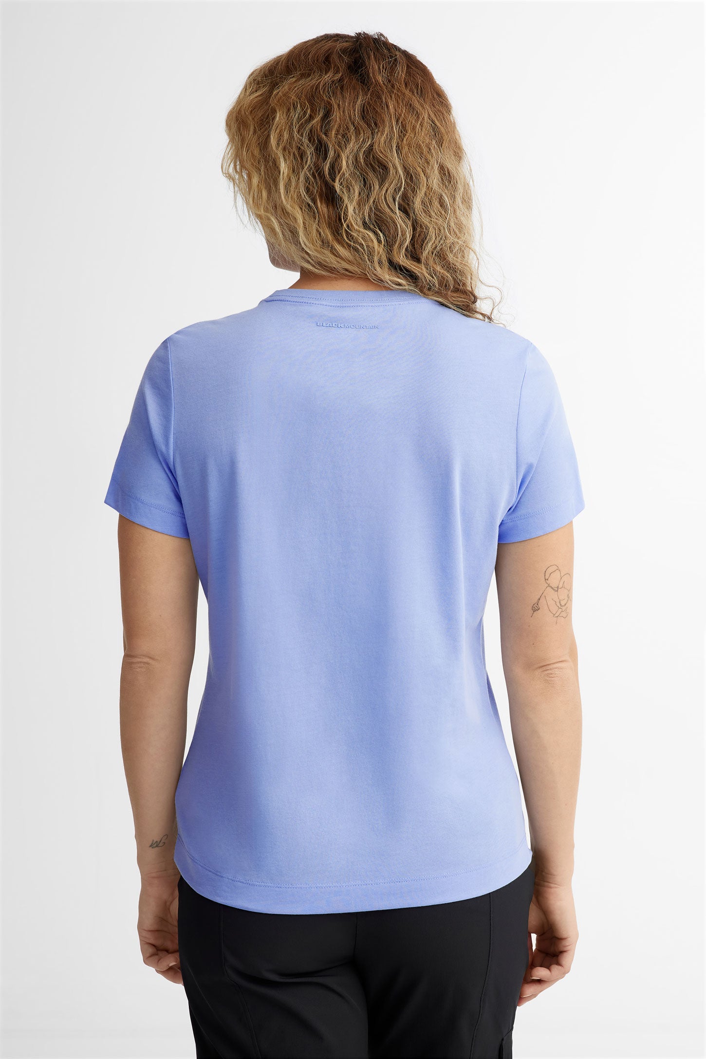 T-shirt col rond coton bio BM, 2/50$ - Femme && BLEU