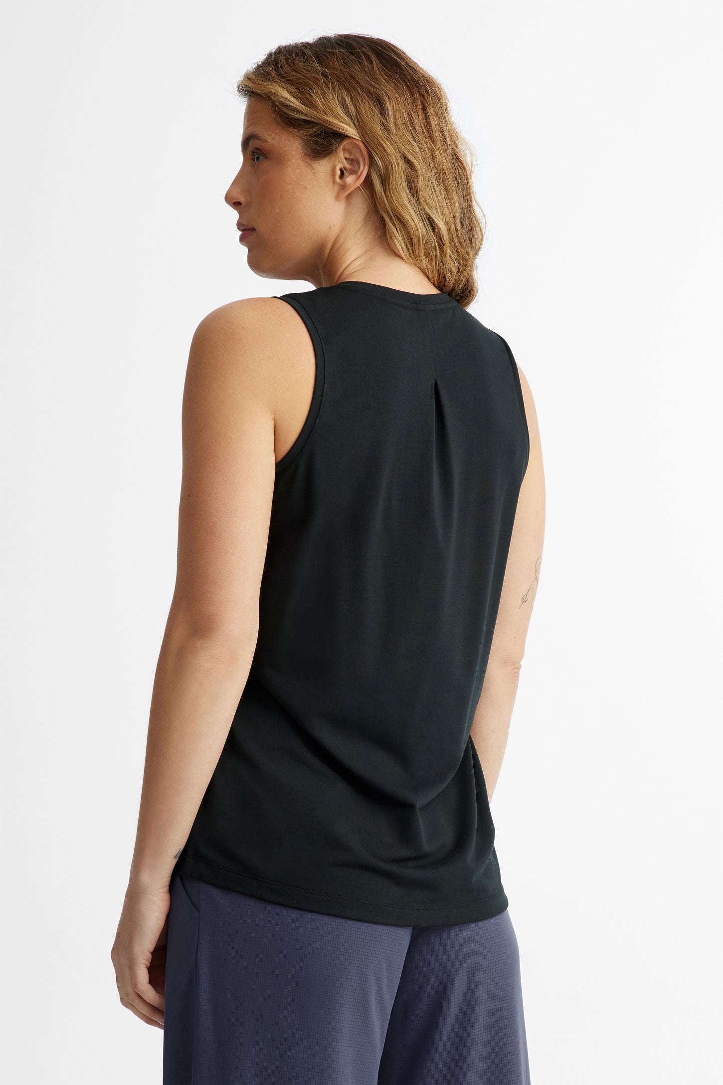 Camisole col en V BM - Femme && NOIR