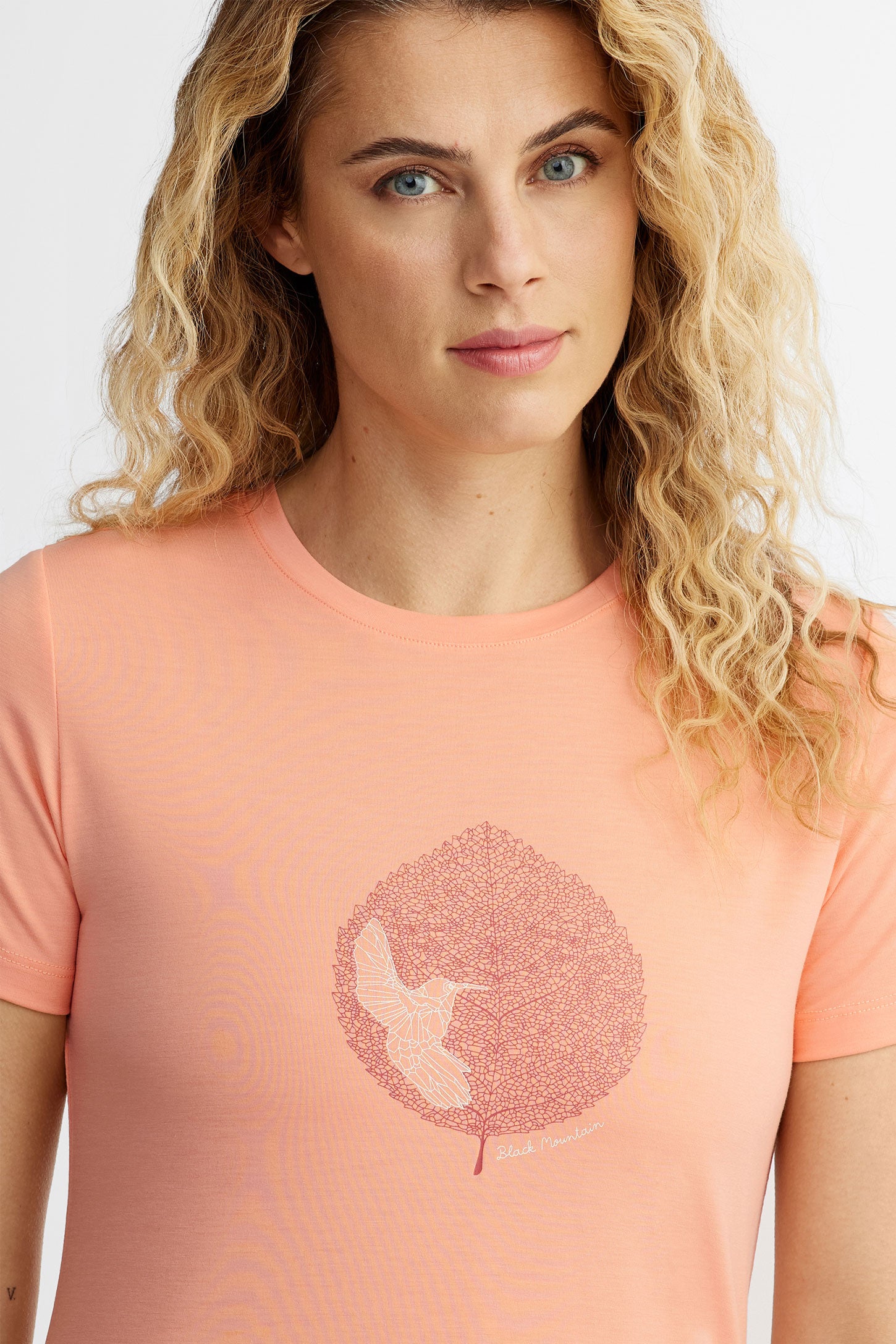 T-shirt col imprimé  BM en Lyocell, 2/50$ - Femme && PECHE