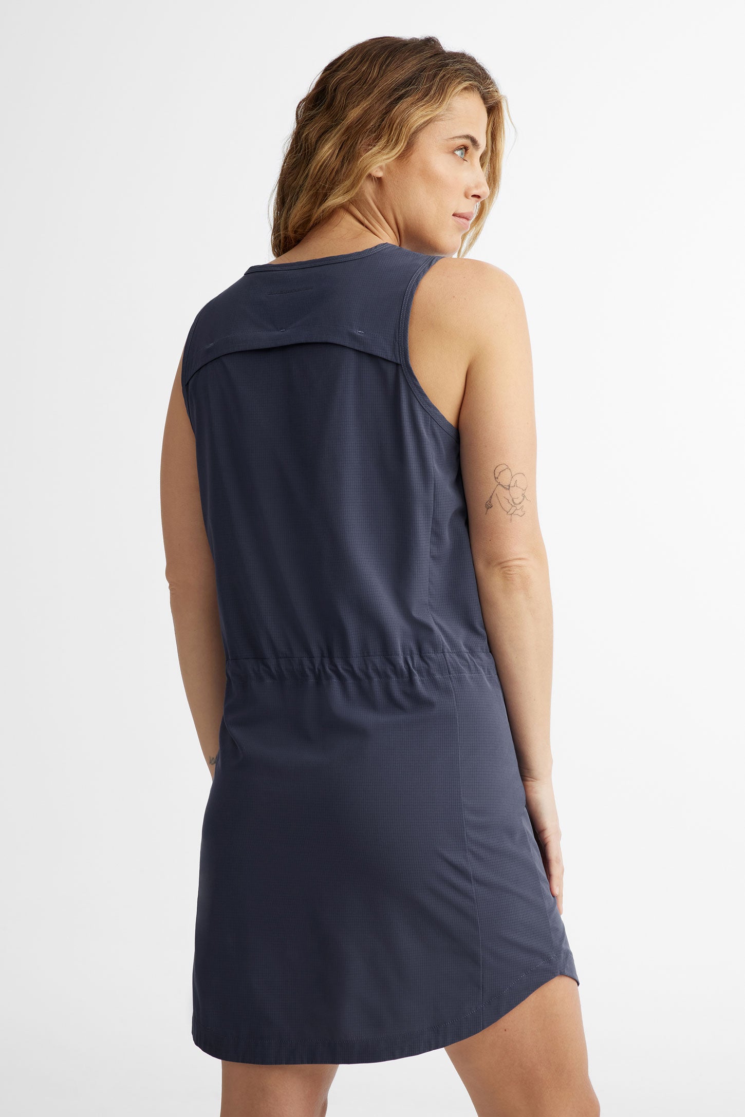 Robe sans manches taille ajustable BM - Femme && BLEU